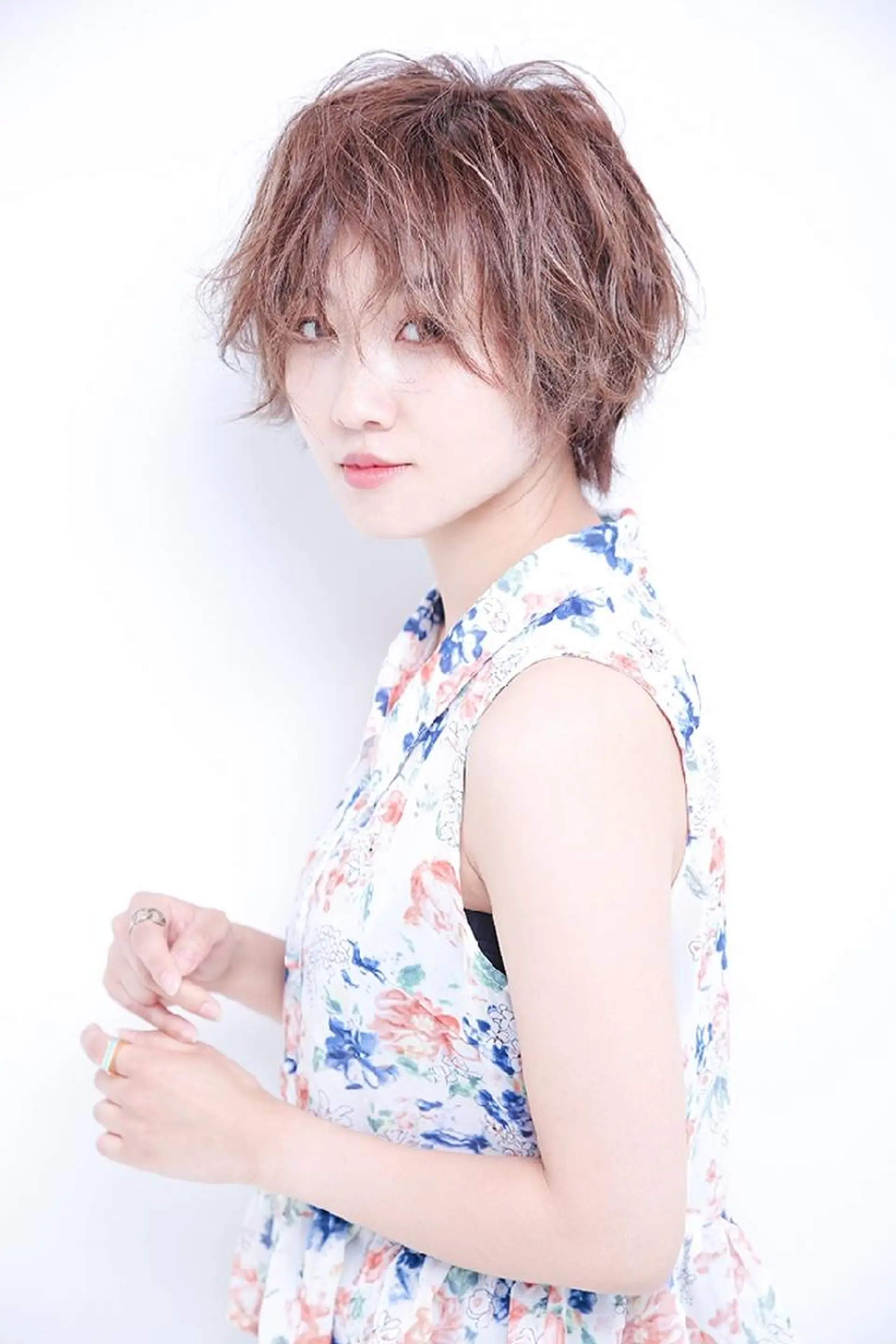 ショート カラー ハンサムショート ハイライトカラー ハイライト ショートヘア カット ヘアカラー ✨ブリーチなし透明感 カラー✨ゆりかのヘアスタイル