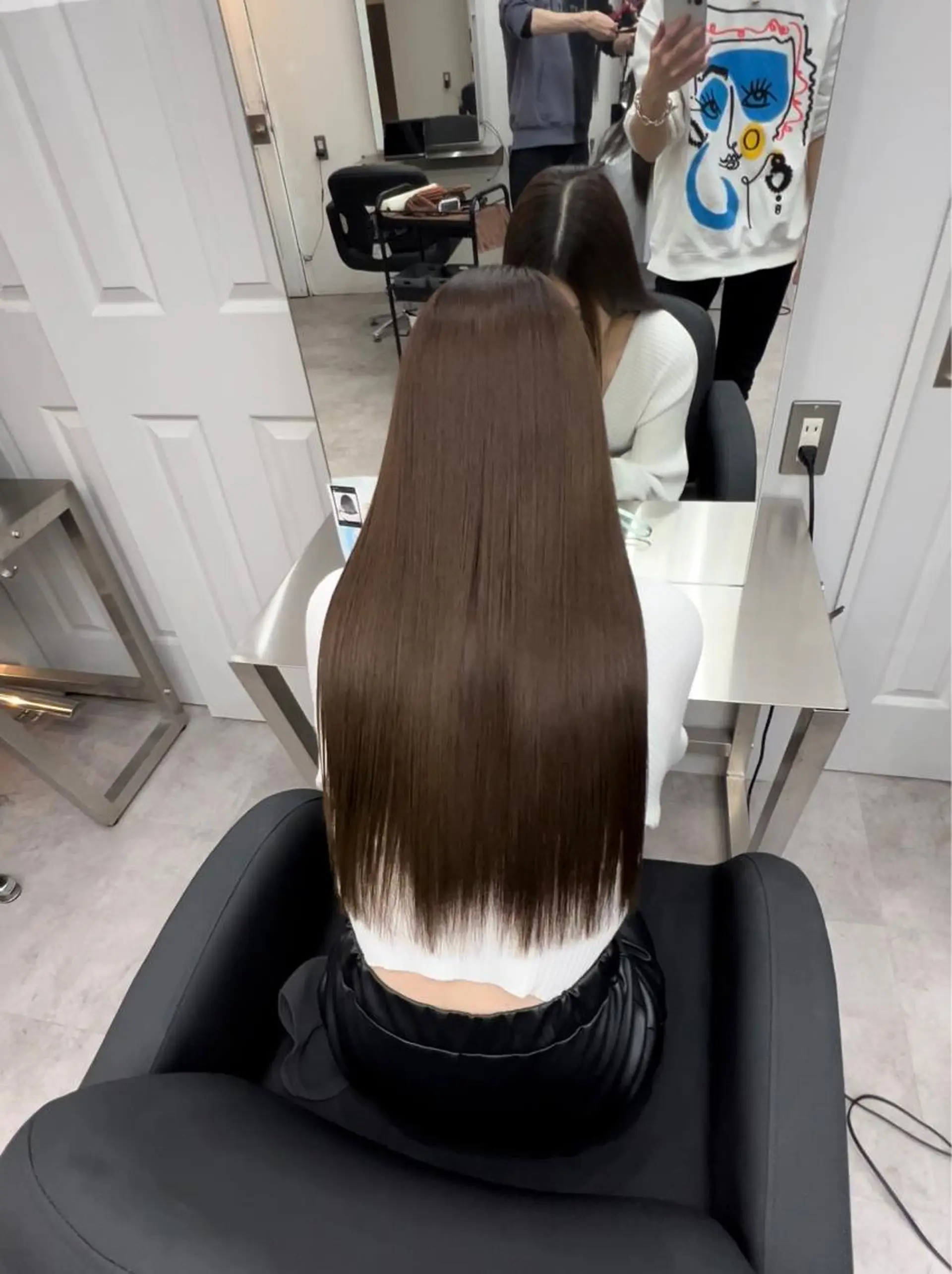 ロング ヘアカラー トリートメント 🫧髪質改善 講師🫧🍎幹細胞のヘアスタイル