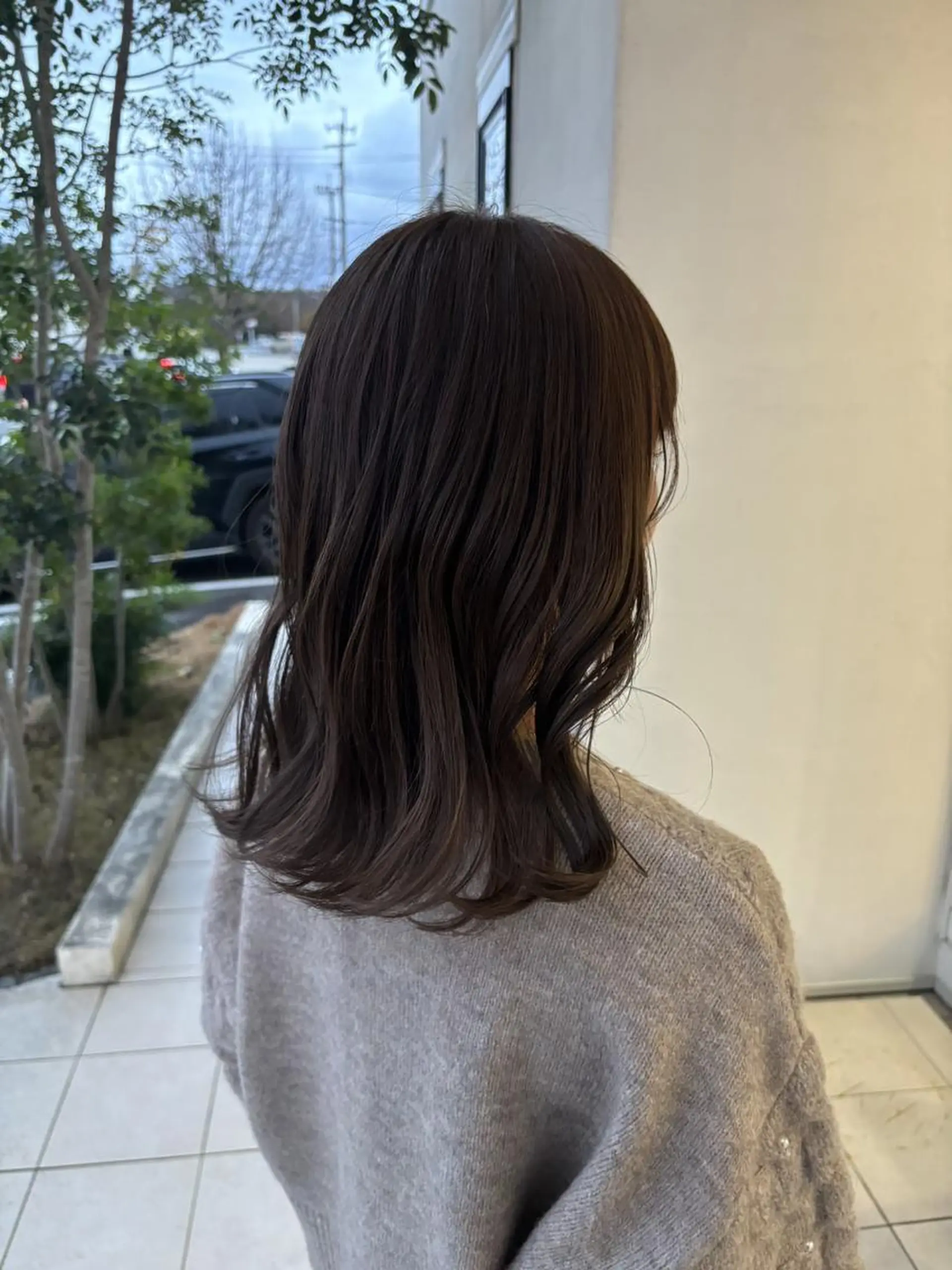 ミディアム 韓国風ヘア レイヤー×髪質改善 hinanoのヘアスタイル