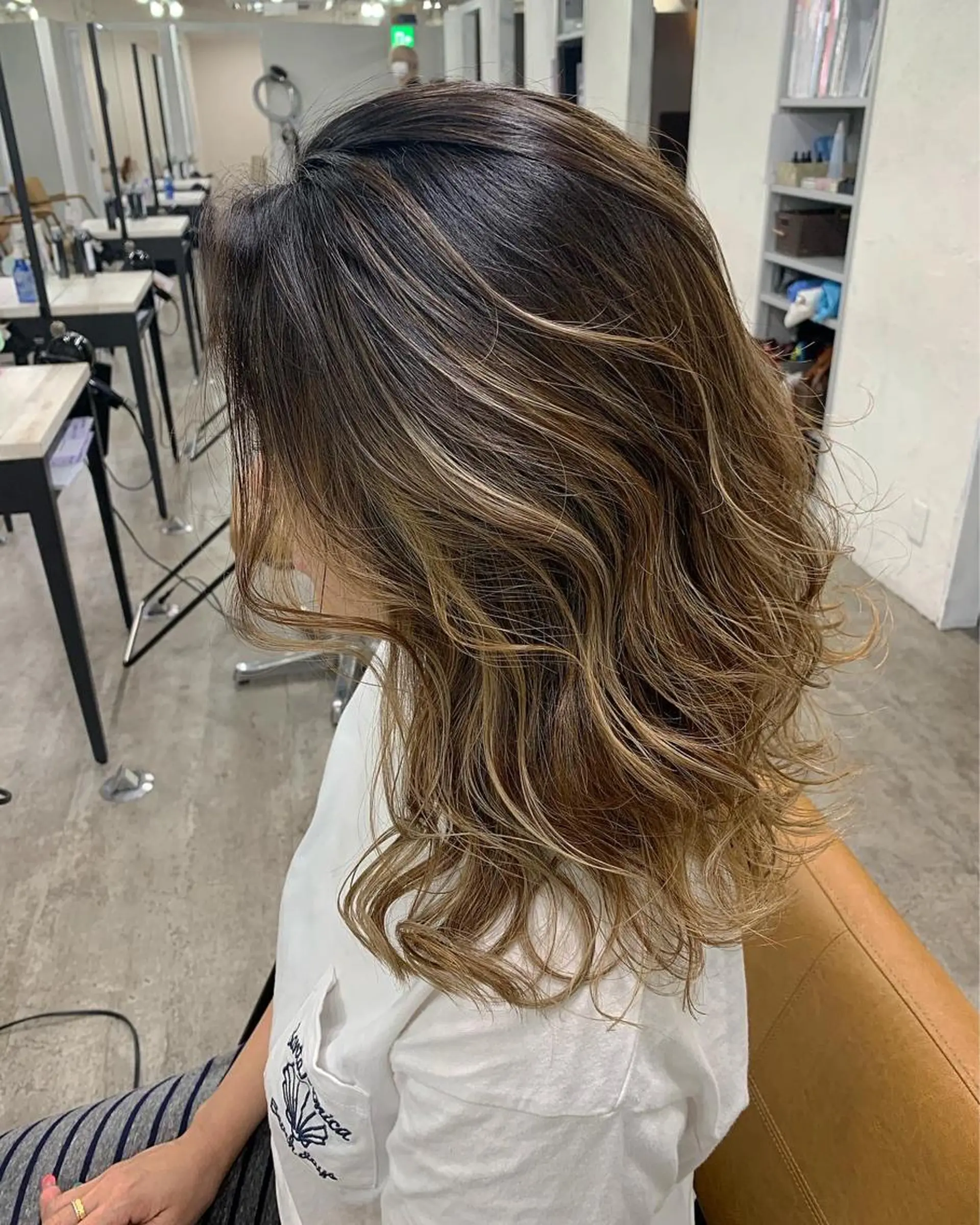 セミロング カット ヘアカラー boutique misakiのヘアスタイル