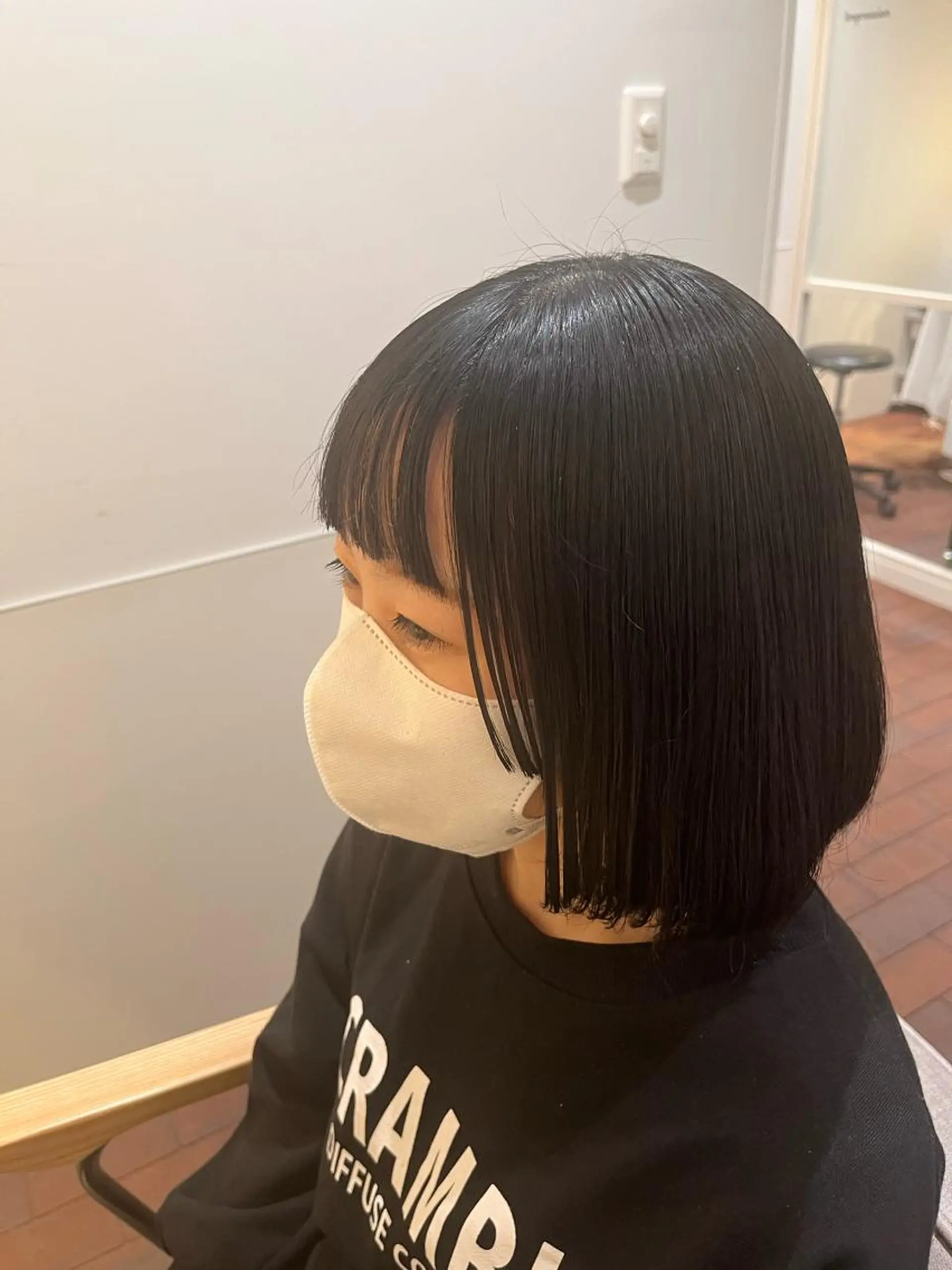 ミディアム マンツーマン 縮毛矯正/マユコのヘアスタイル