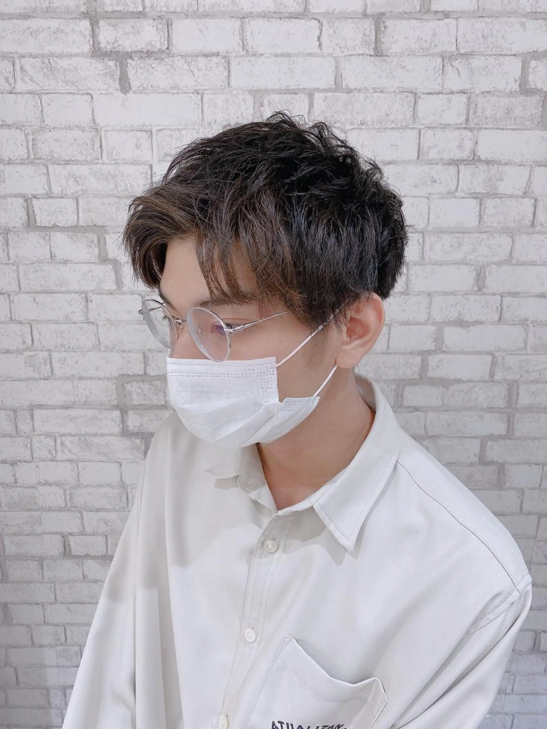 ショート ヘアアレンジ メンズ カット ブリーチなし艶カラー 東家のヘアスタイル