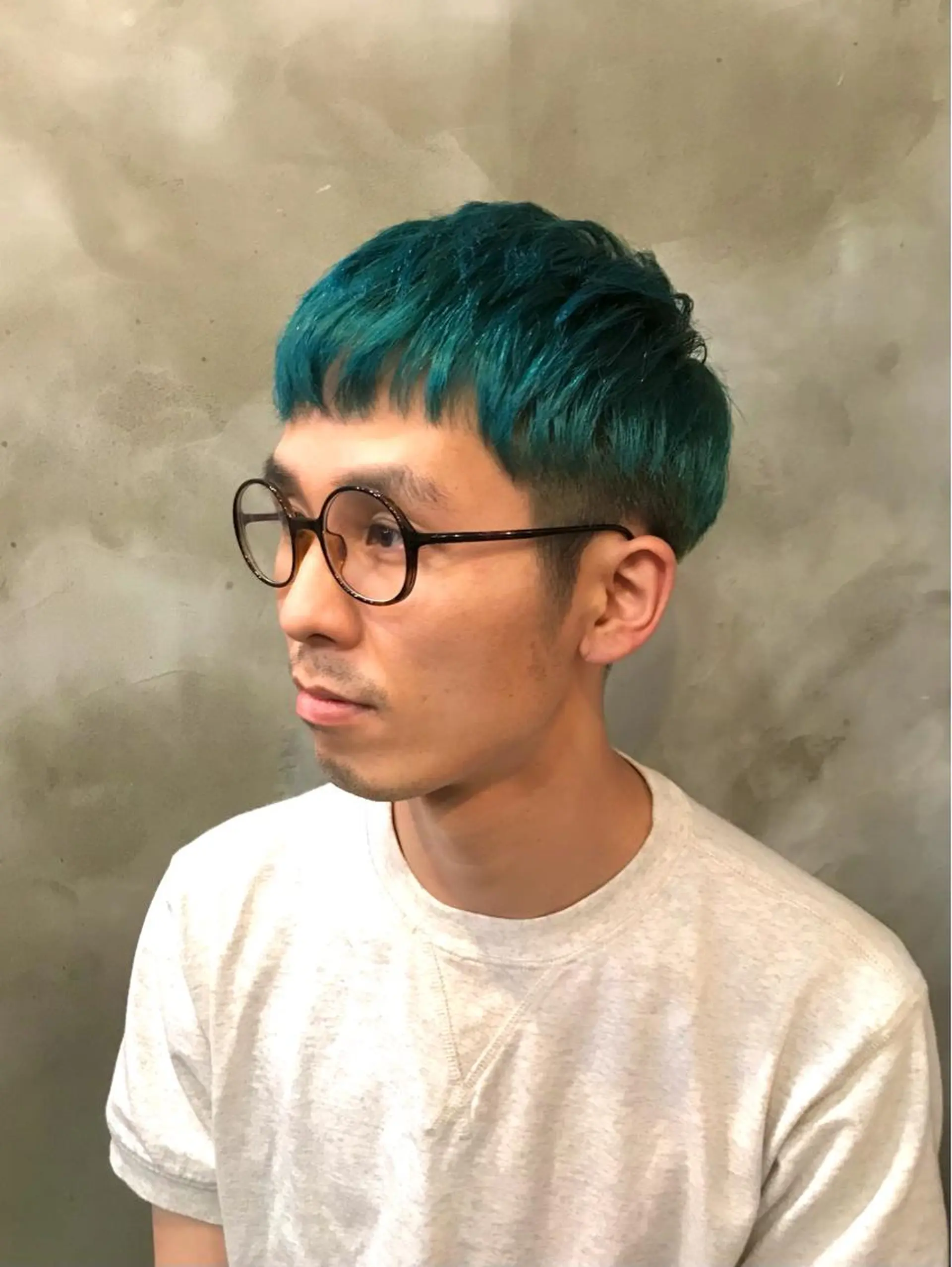 ショート メンズ カット ヘアカラー 木村陸弥 似合わせ 透明感カラー🌿のヘアスタイル