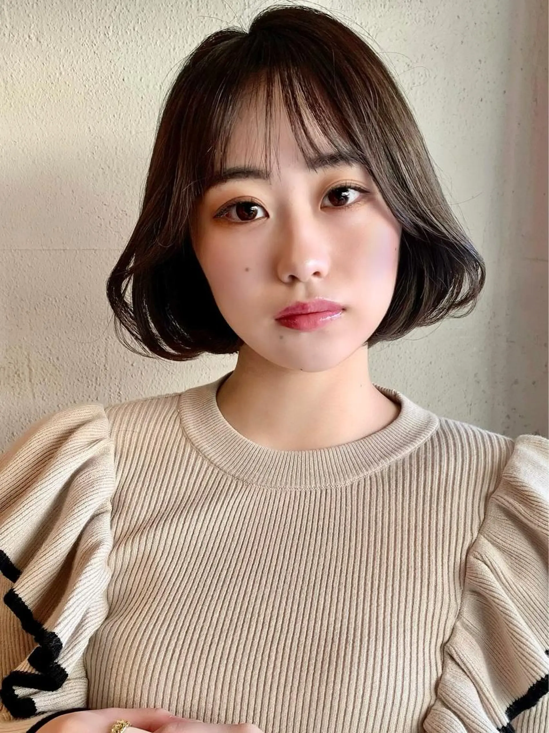 ショート カラー 透明感/オリーブ/ グレージュ/YUKAのヘアスタイル