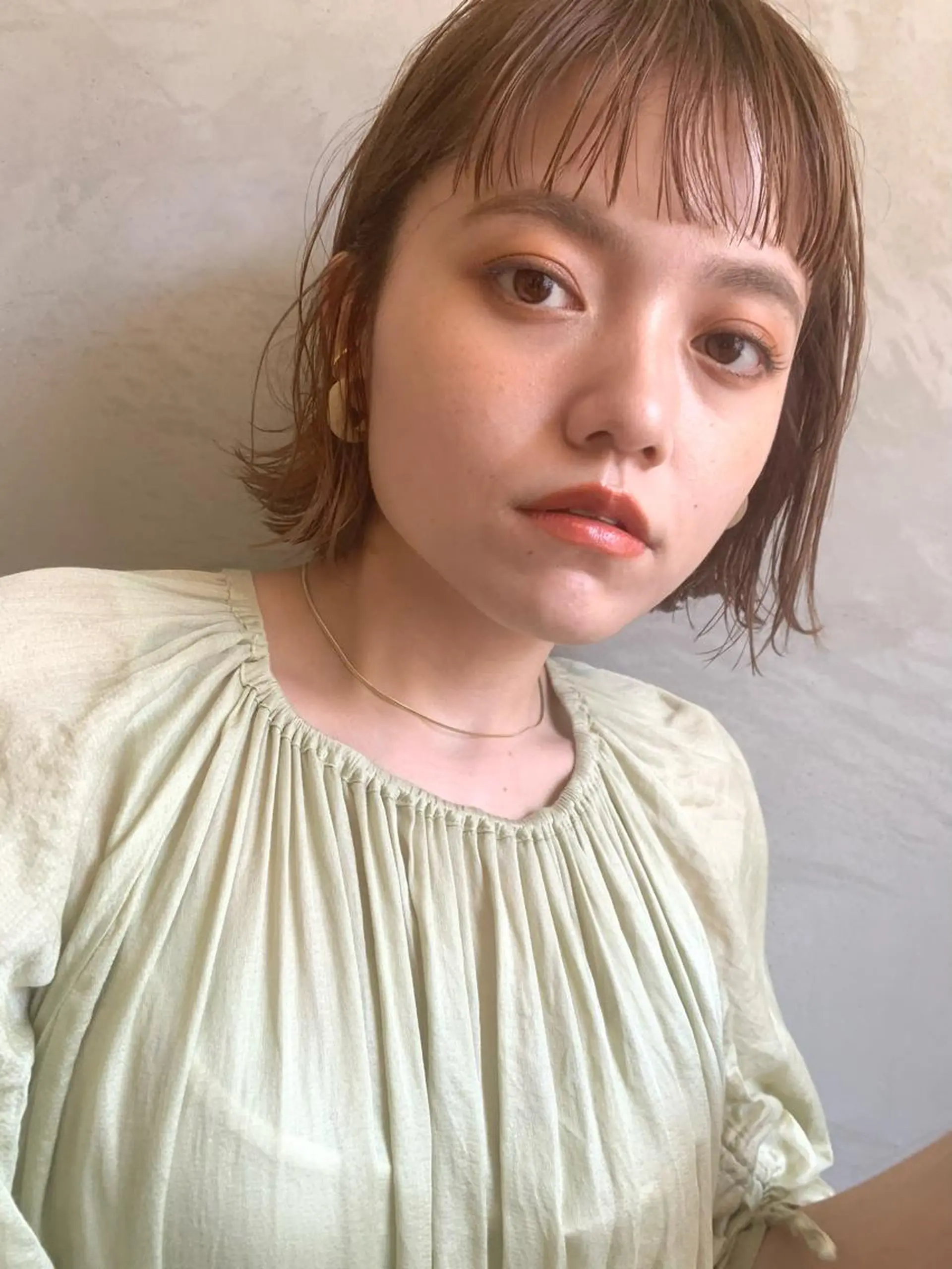 ミディアム カット ヘアカラー 川本 裕🌿のヘアスタイル