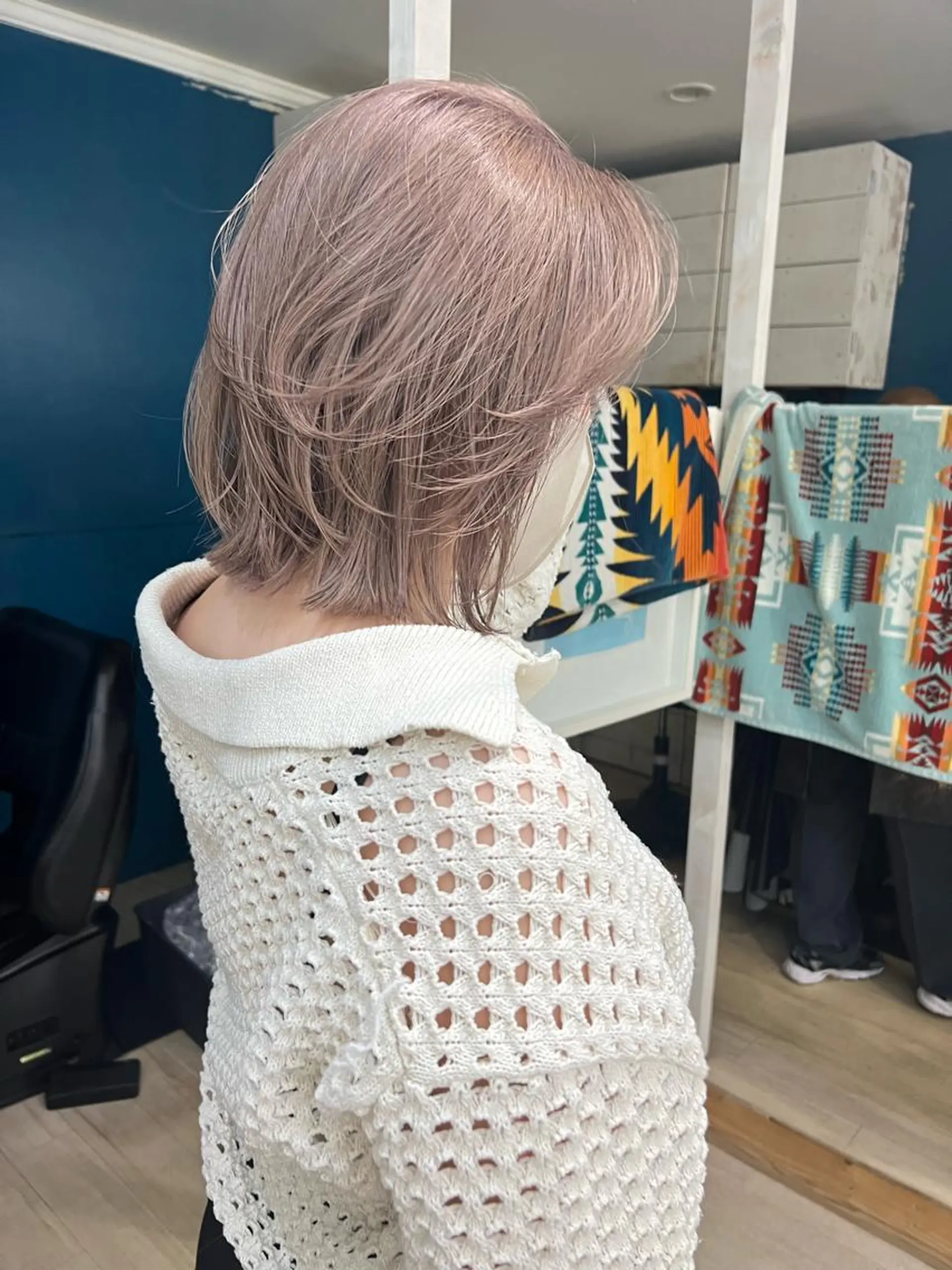 ミディアム カラー ヘアカラー 鷺谷 玲奈のヘアスタイル