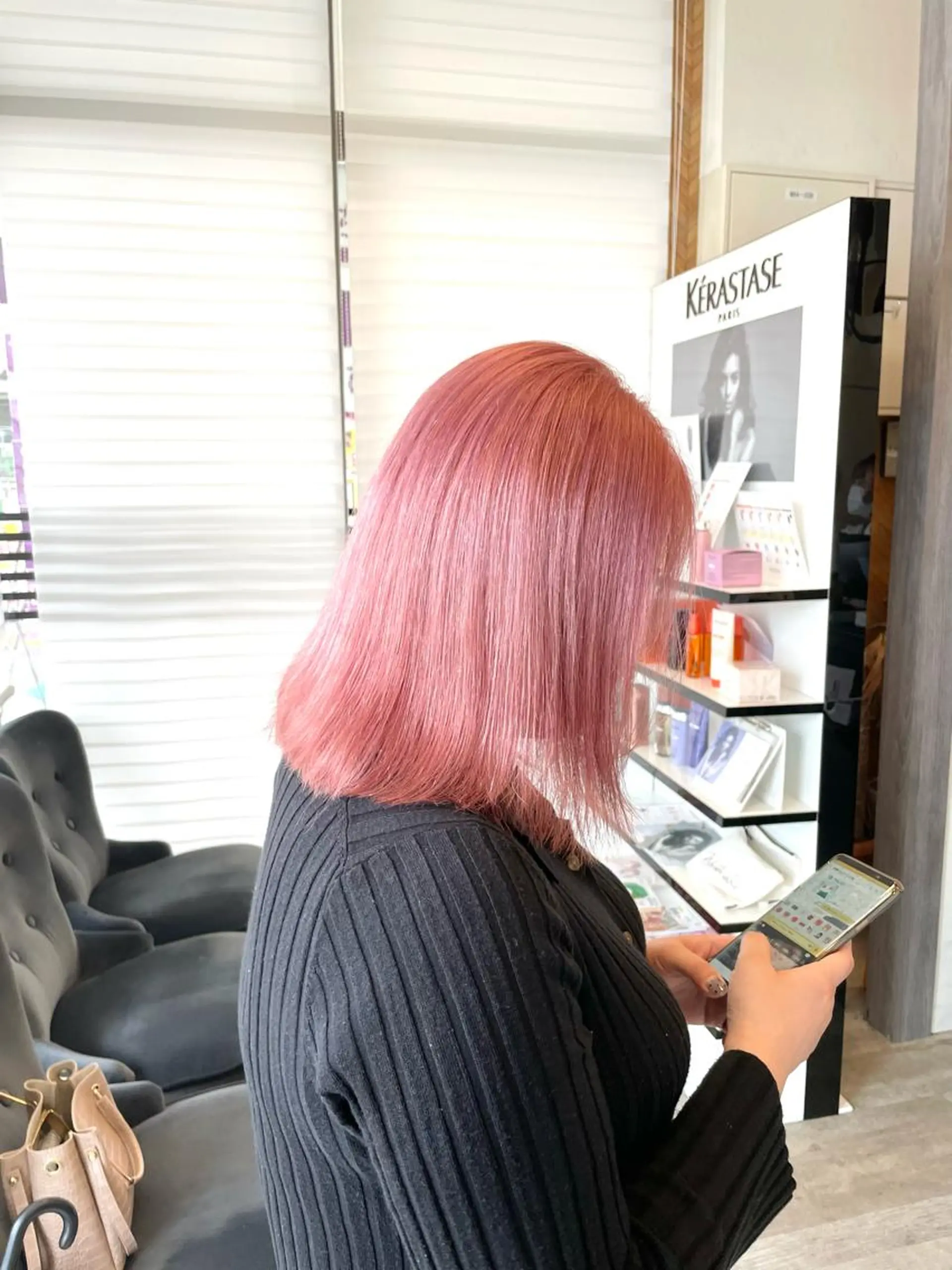 ミディアム カラー 田中   麗彩也のヘアスタイル