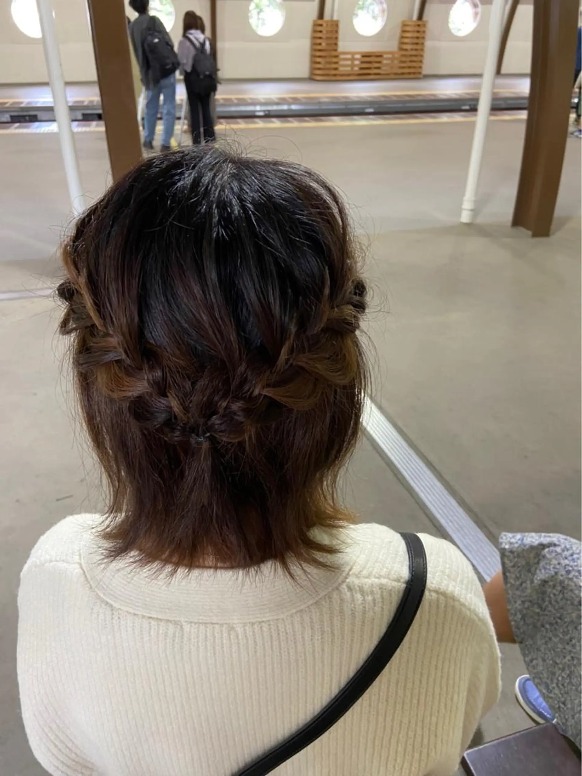 ヘアアレンジ ハーフアップ 成沢 モニカのヘアスタイル