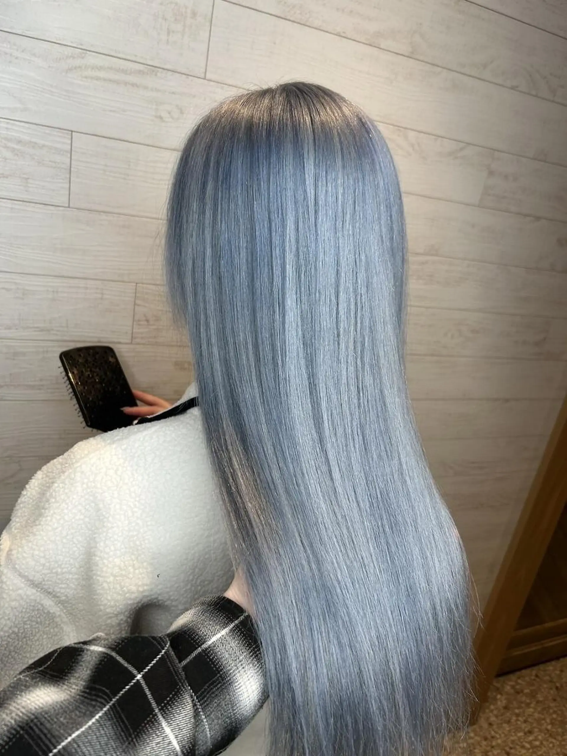 セミロング ハイライト 髪質改善 韓国風ヘア レイヤーカット 小顔カット TIGRE for hairのヘアスタイル