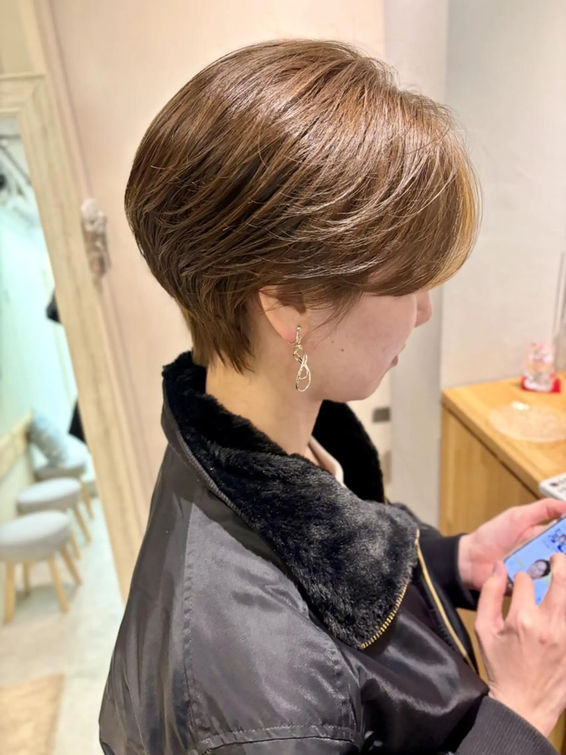 ショート 丸みショート ショートヘア 桜木町2分/くびれ /ボブ/ナチュラルのヘアスタイル