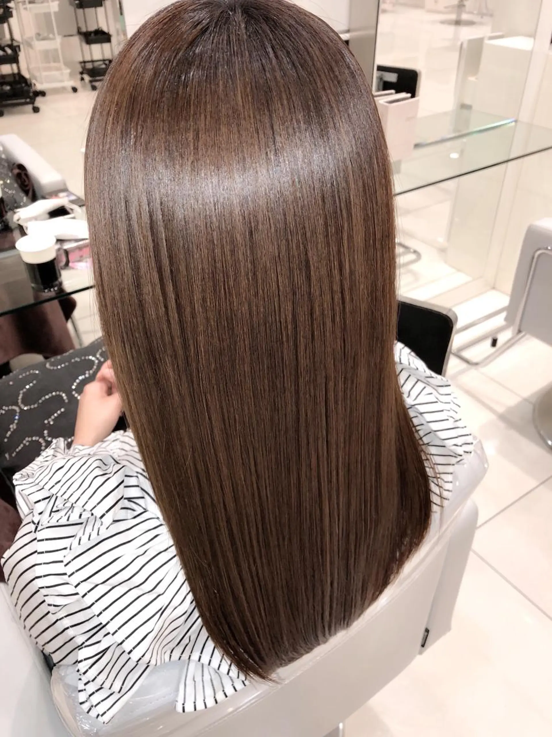 ロング カラー ベージュカラー イルミナカラー カット ヘアカラー トリートメント 縮毛矯正/髪質改善 /ブリーチ/東陽町✨のヘアスタイル