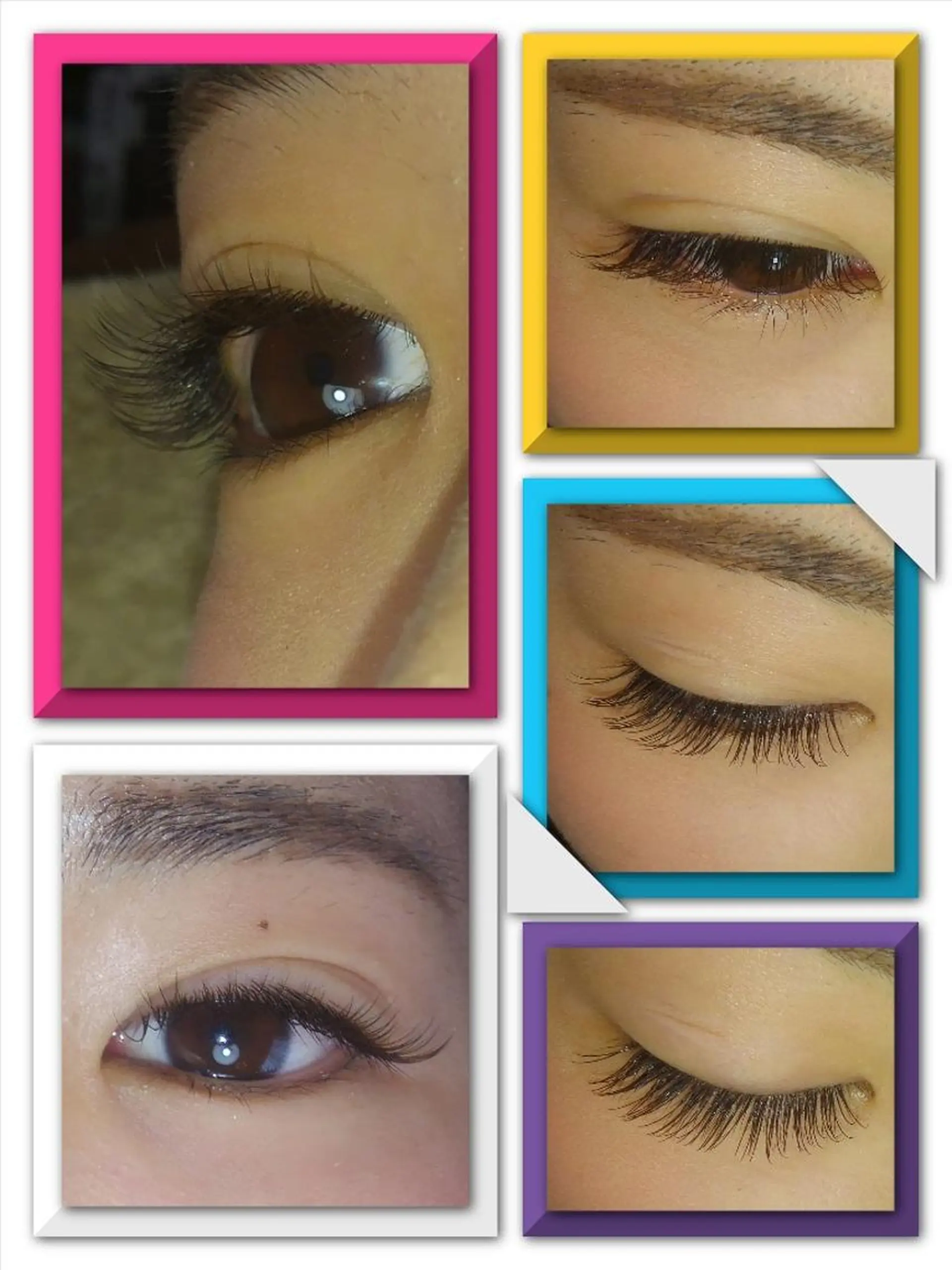 マツエク・マツパ Cカール カラーマツエク ナチュラル Rouge ・ K  　のマツエク・マツパデザイン