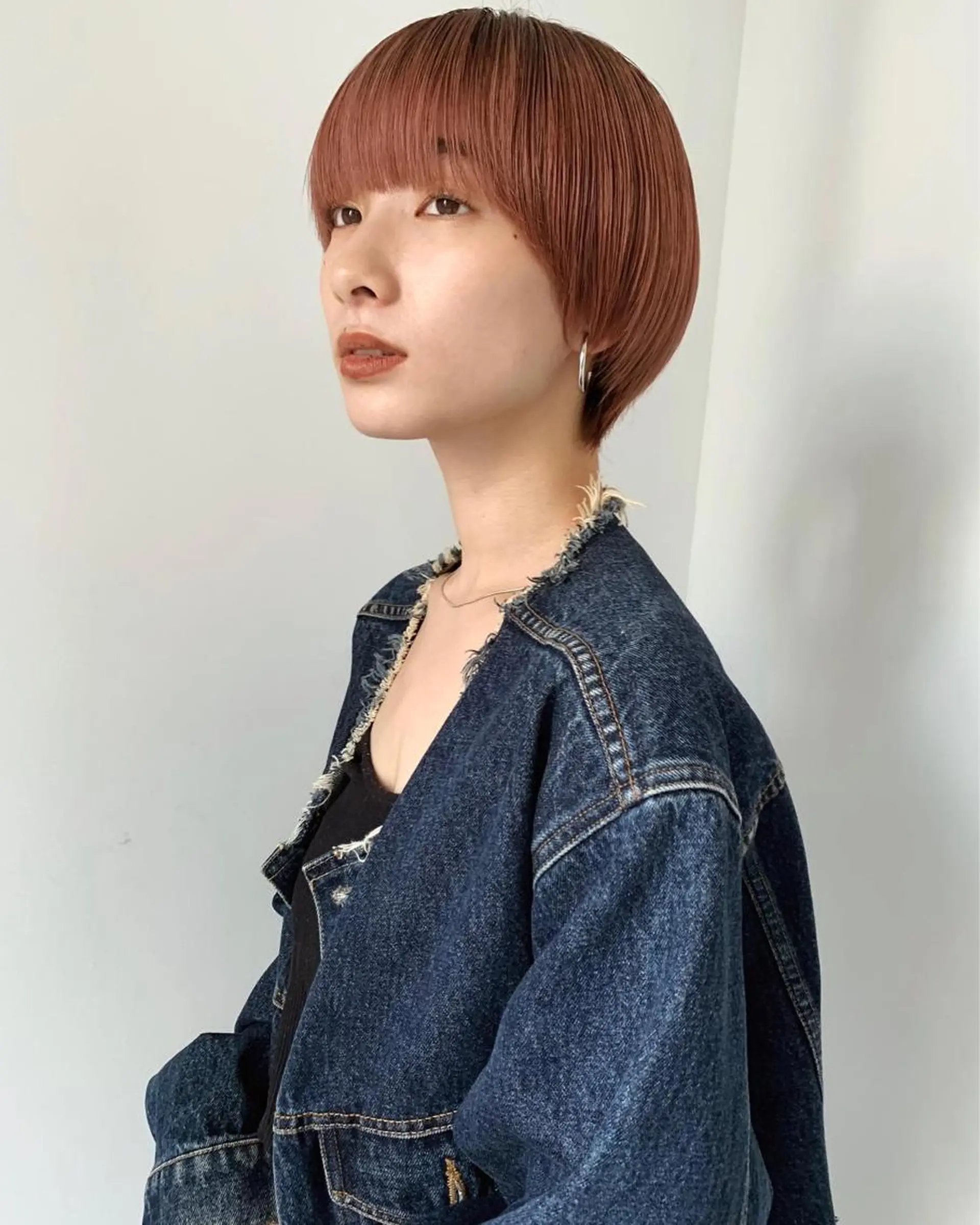 ショート カラー ベージュカラー ピンクカラー ピンクベージュ ショートヘア ボブ/顔まわりカット 💫大澤奈緒美のヘアスタイル