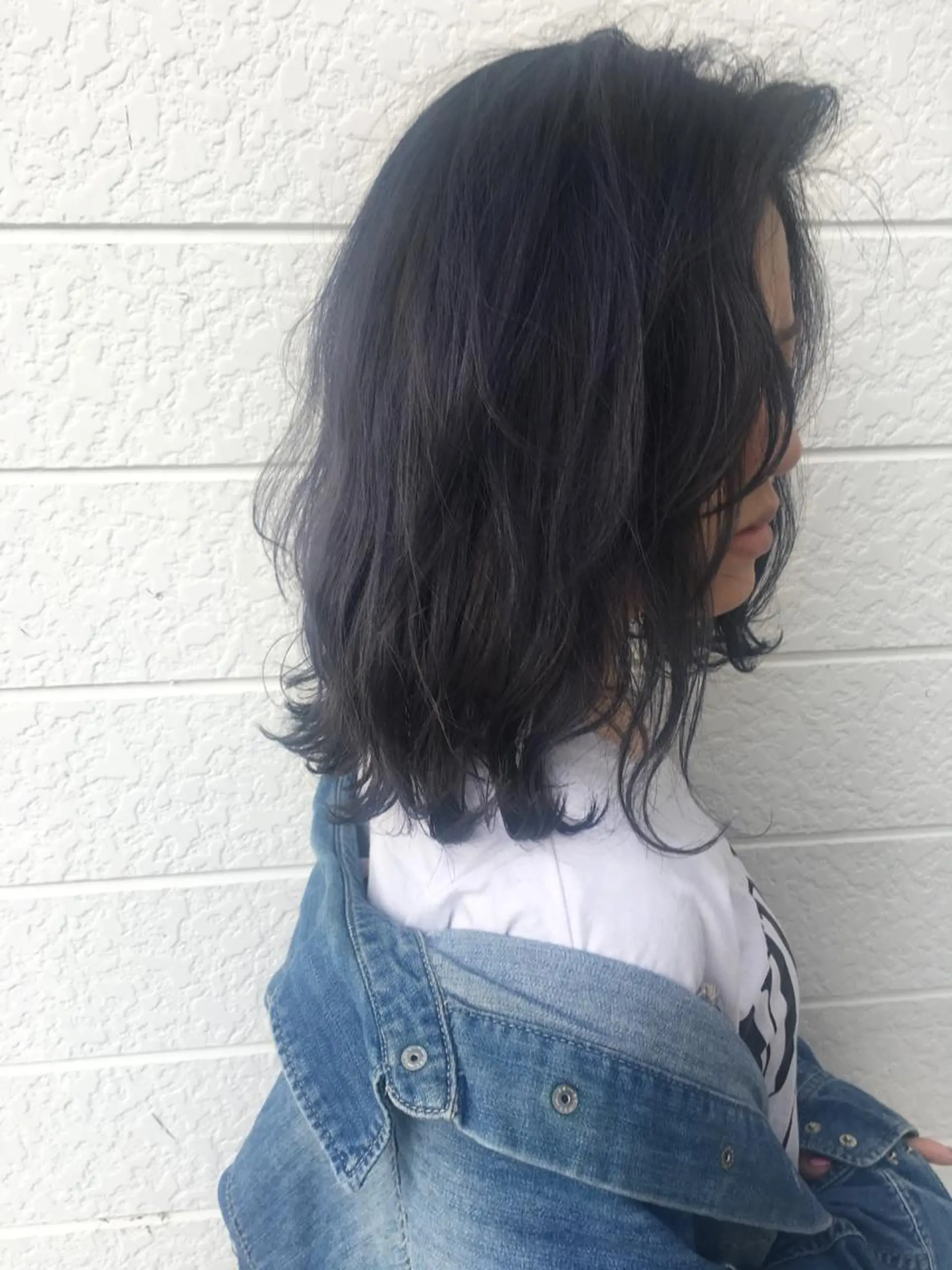 ミディアム カラー ブリーチ グラデーションカラー ラベンダーカラー カット ヘアカラー hair salon Glanzのヘアスタイル