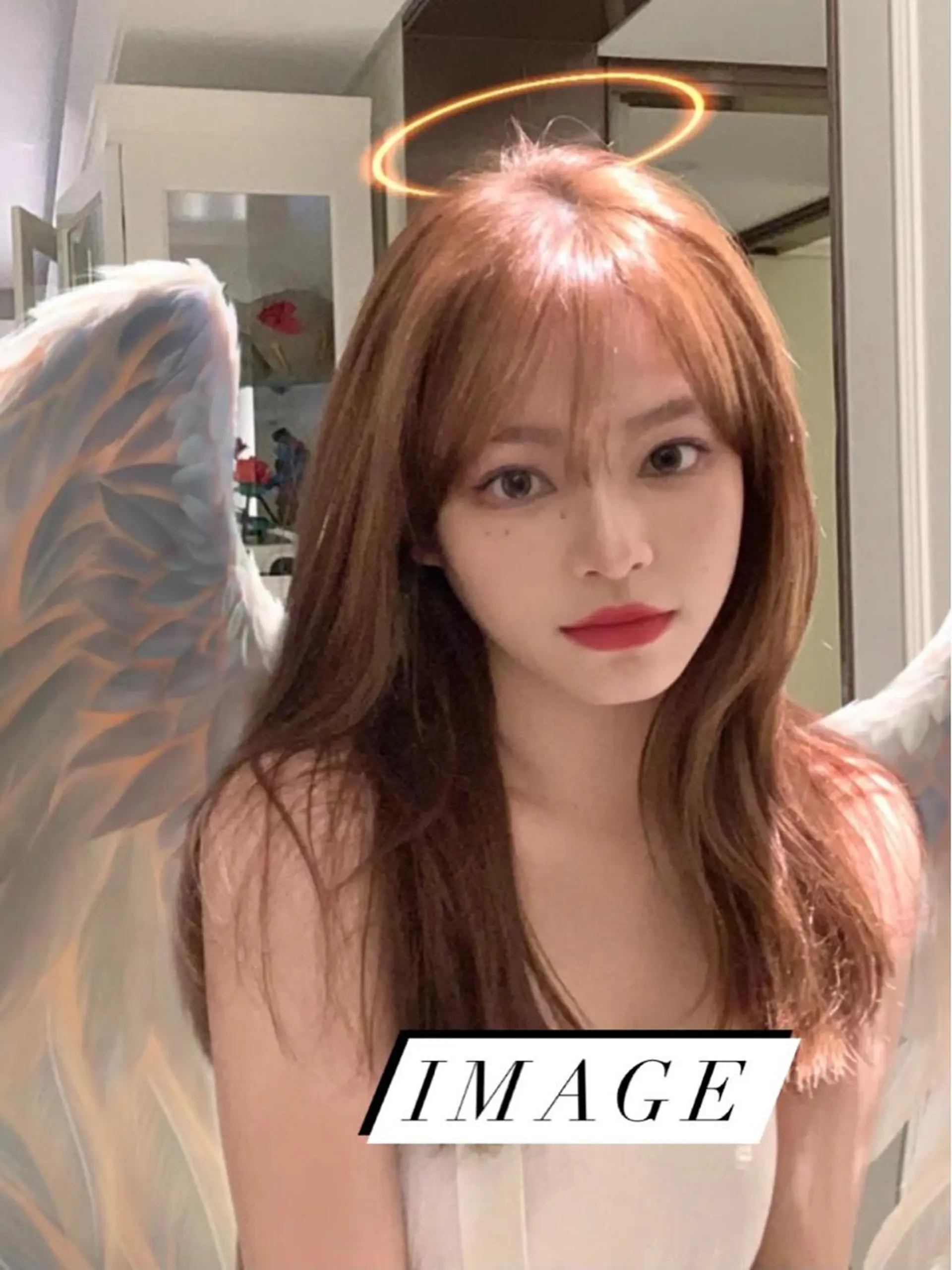 ロング カラー ヘアアレンジ レイヤーカット カノン🩷のヘアスタイル