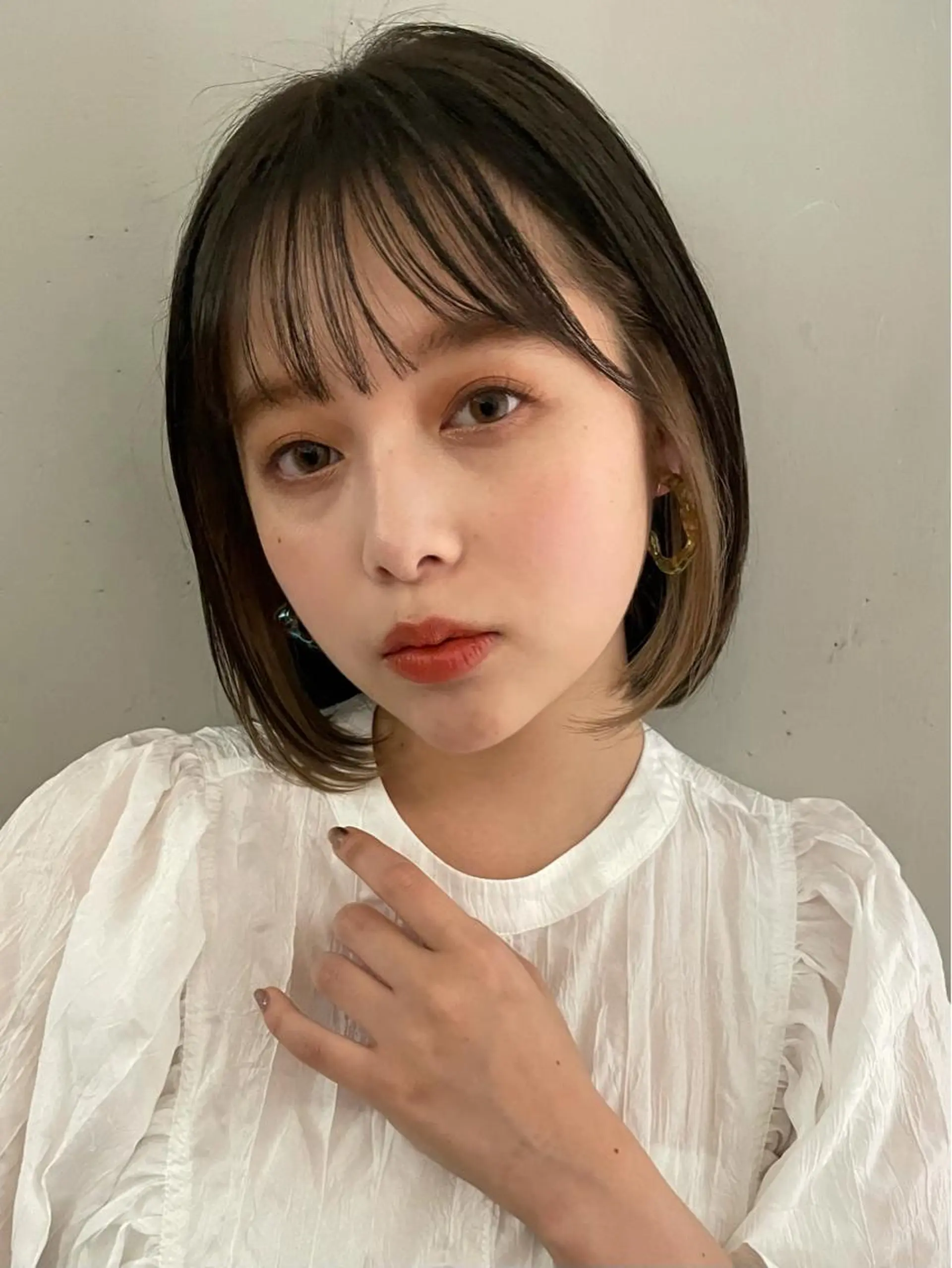 ミディアム カラー インナーカラー ボブ カット ヘアカラー トリートメント 卒業式受付中🌻 肥田亜沙美のその他イメージ