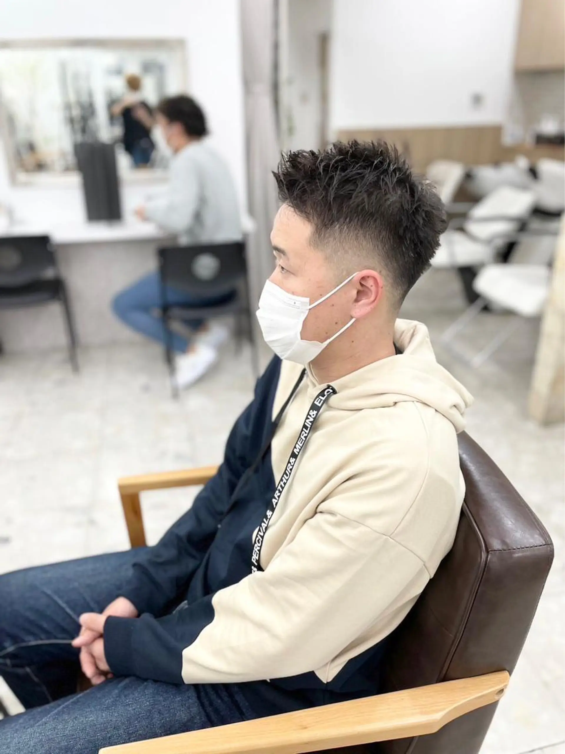 ショート メンズ カット パーマ カラー特化サロン ピリナ相武台前のヘアスタイル