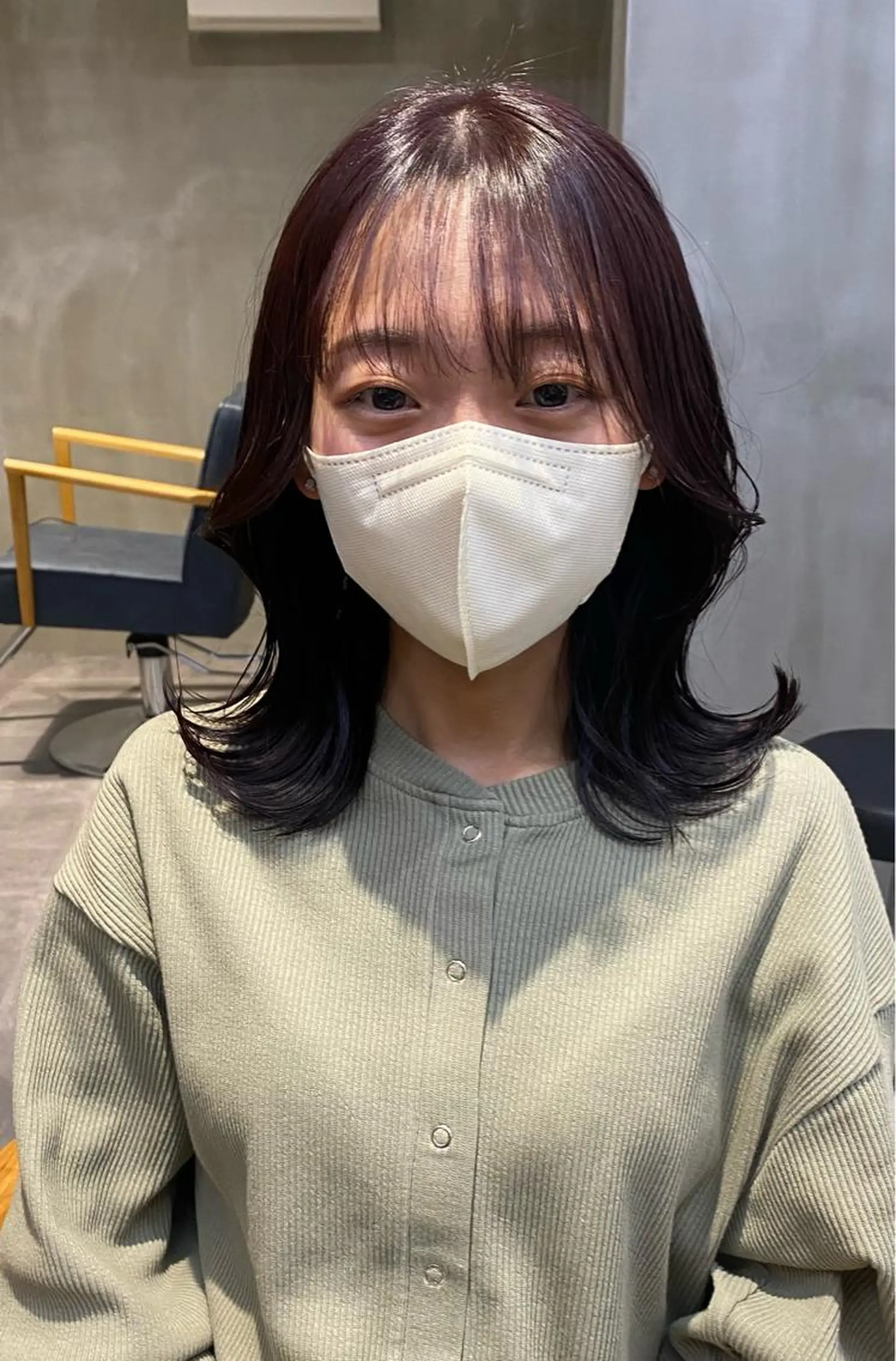 ミディアム カラー 韓国×髪質改善カラー 💎hinaのヘアスタイル