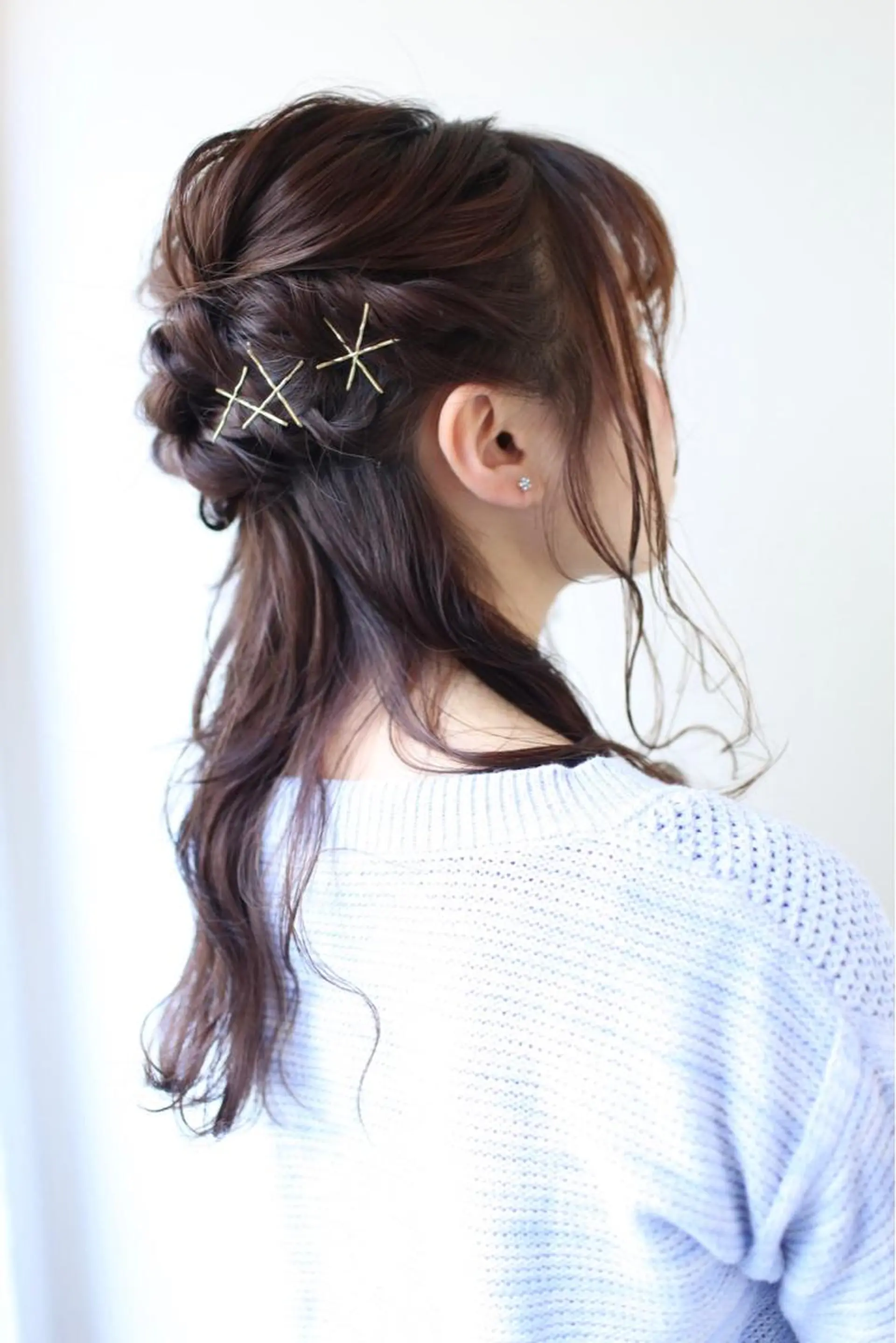 セミロング ヘアアレンジ パーマ×ウルフカット koya☆のヘアスタイル