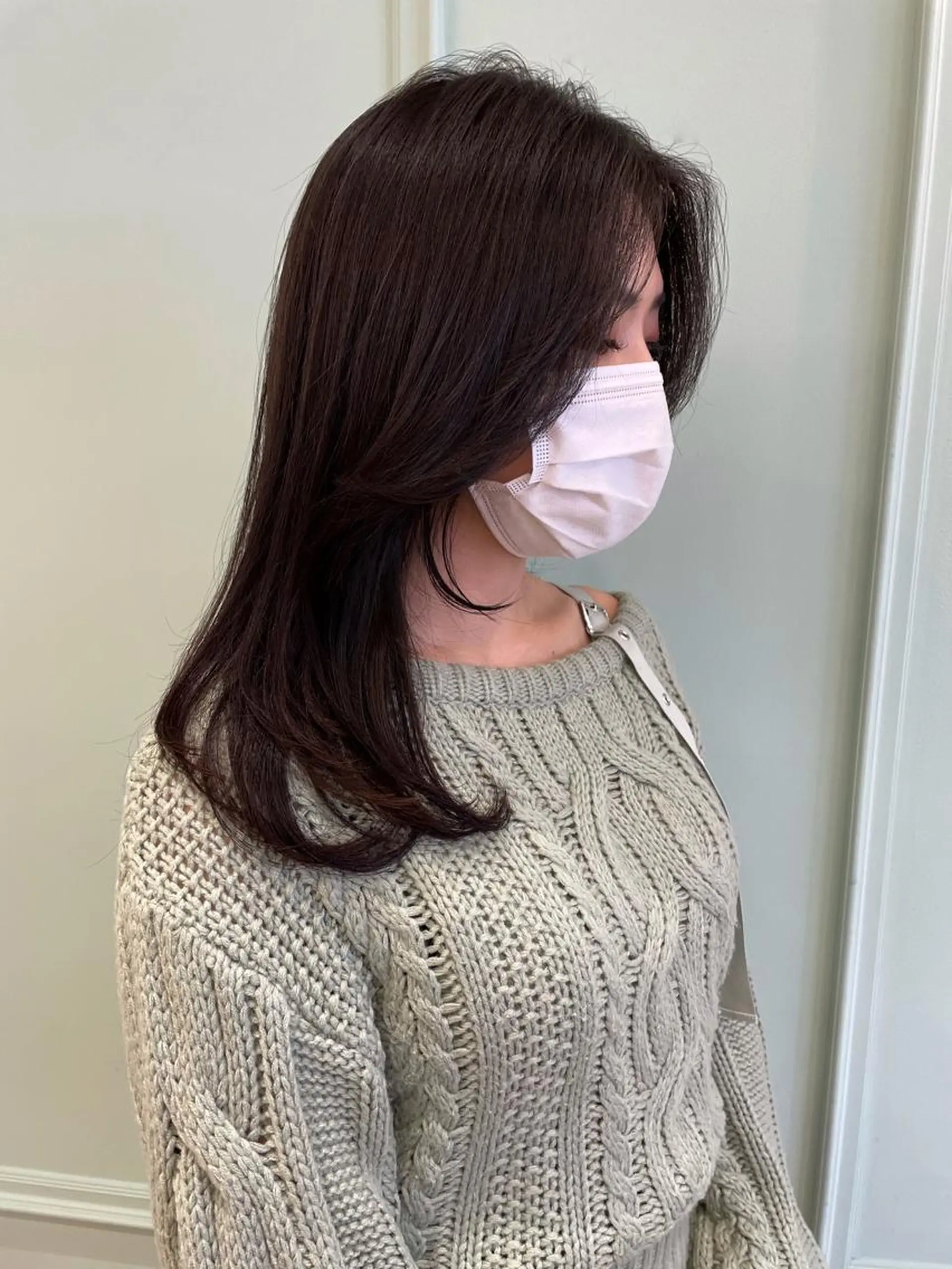 セミロング KANAMI日暮里 韓国ヘア・メイクのヘアスタイル