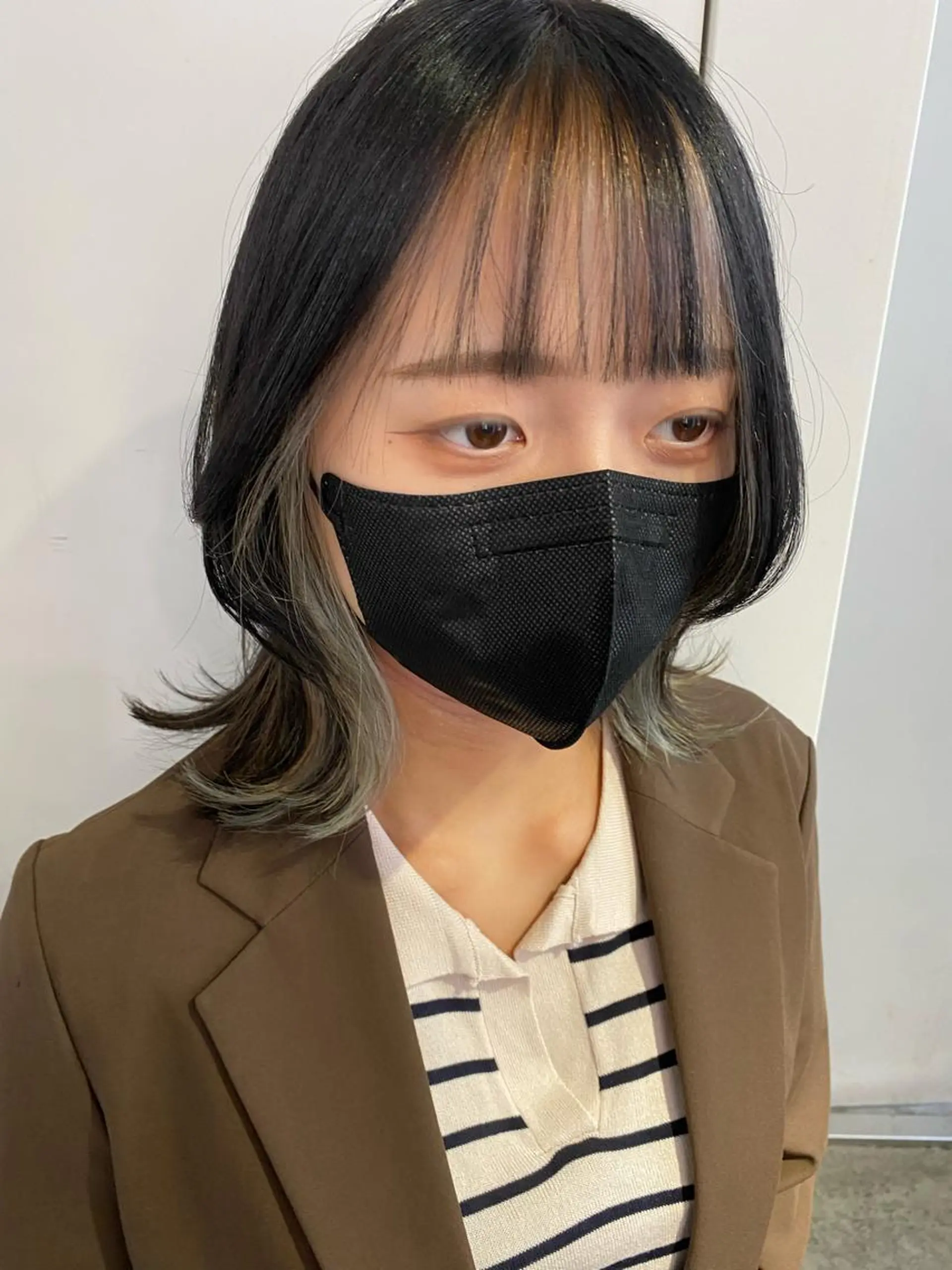 ミディアム レイヤーカット ウルフカット GINZARay2 風本朱里🐥のヘアスタイル