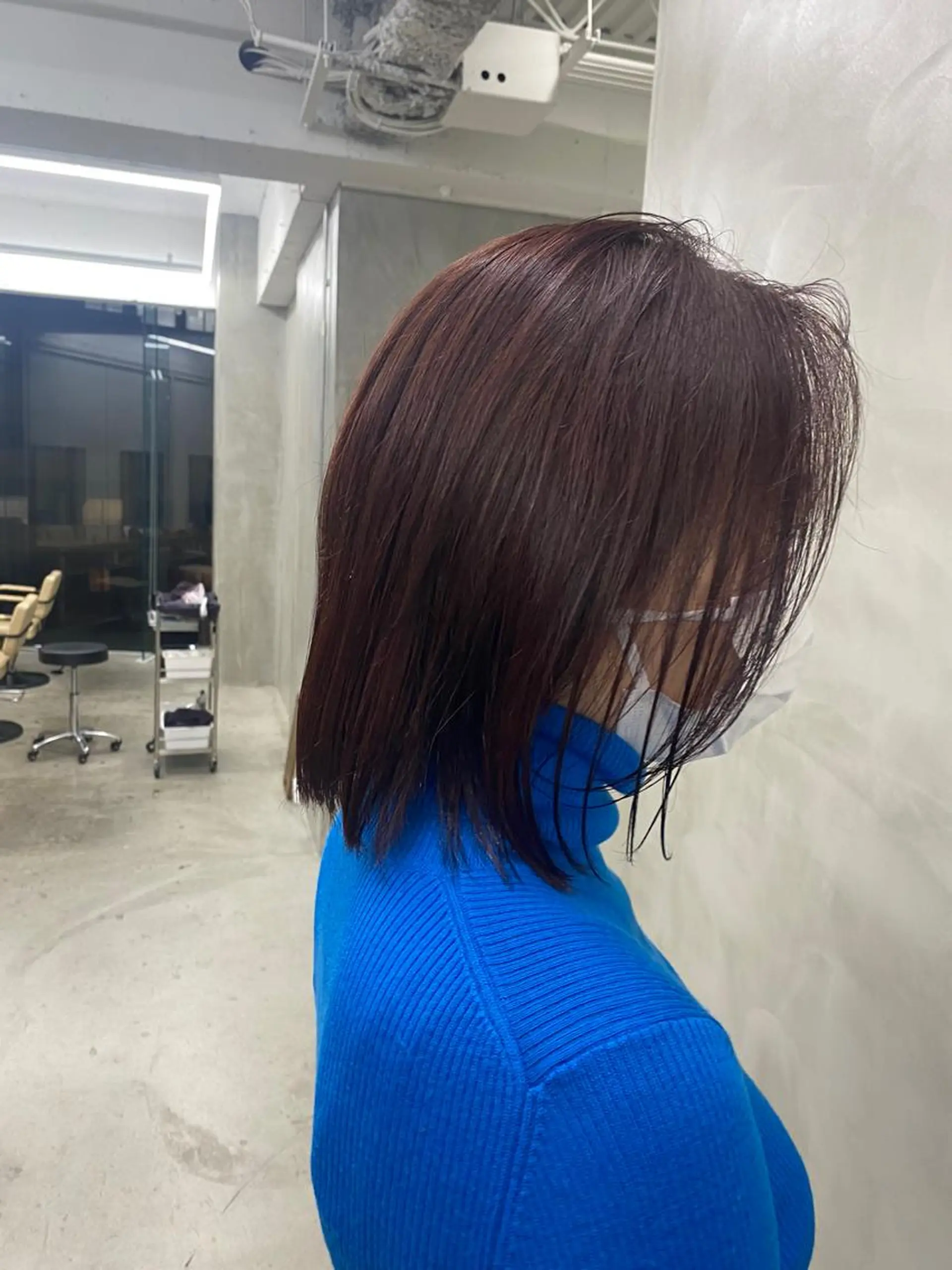 ショート カラー ボルドーカラー 無料カットモデル募集 🌱ひょうがのヘアスタイル