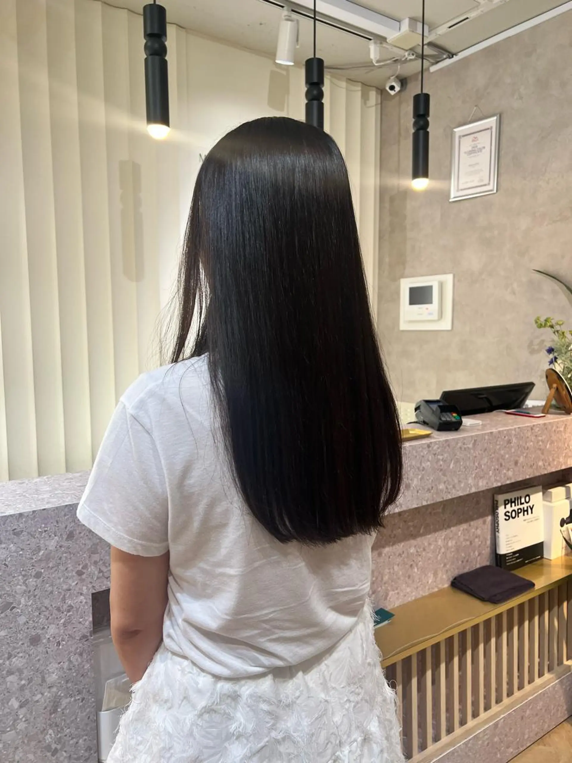 ロング パーマ ロング 縮毛矯正 茂木 未海のヘアスタイル