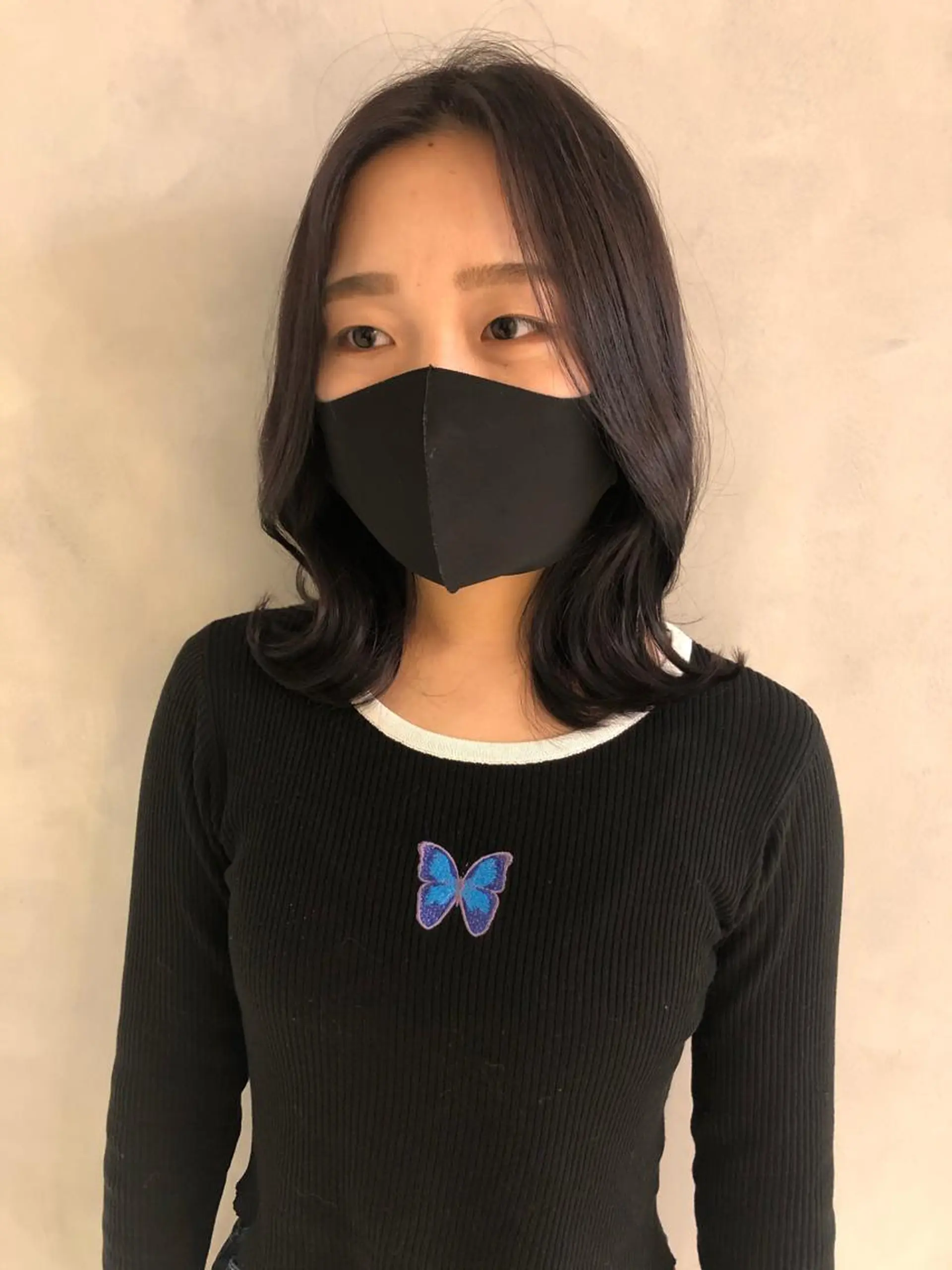 ミディアム くびれヘア 韓国風ヘア ❤︎︎韓国ヘア❤︎︎ 𝑺𝒉𝒊𝒉𝒐のヘアスタイル