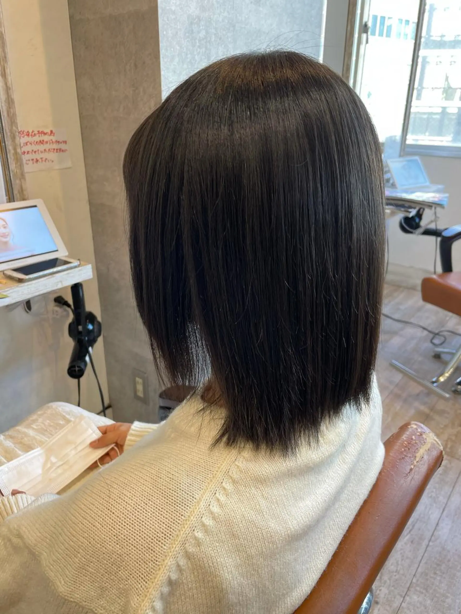 ミディアム Agu hair verse所属・小顔/似合わせカット 杉山莉菜のヘアスタイル