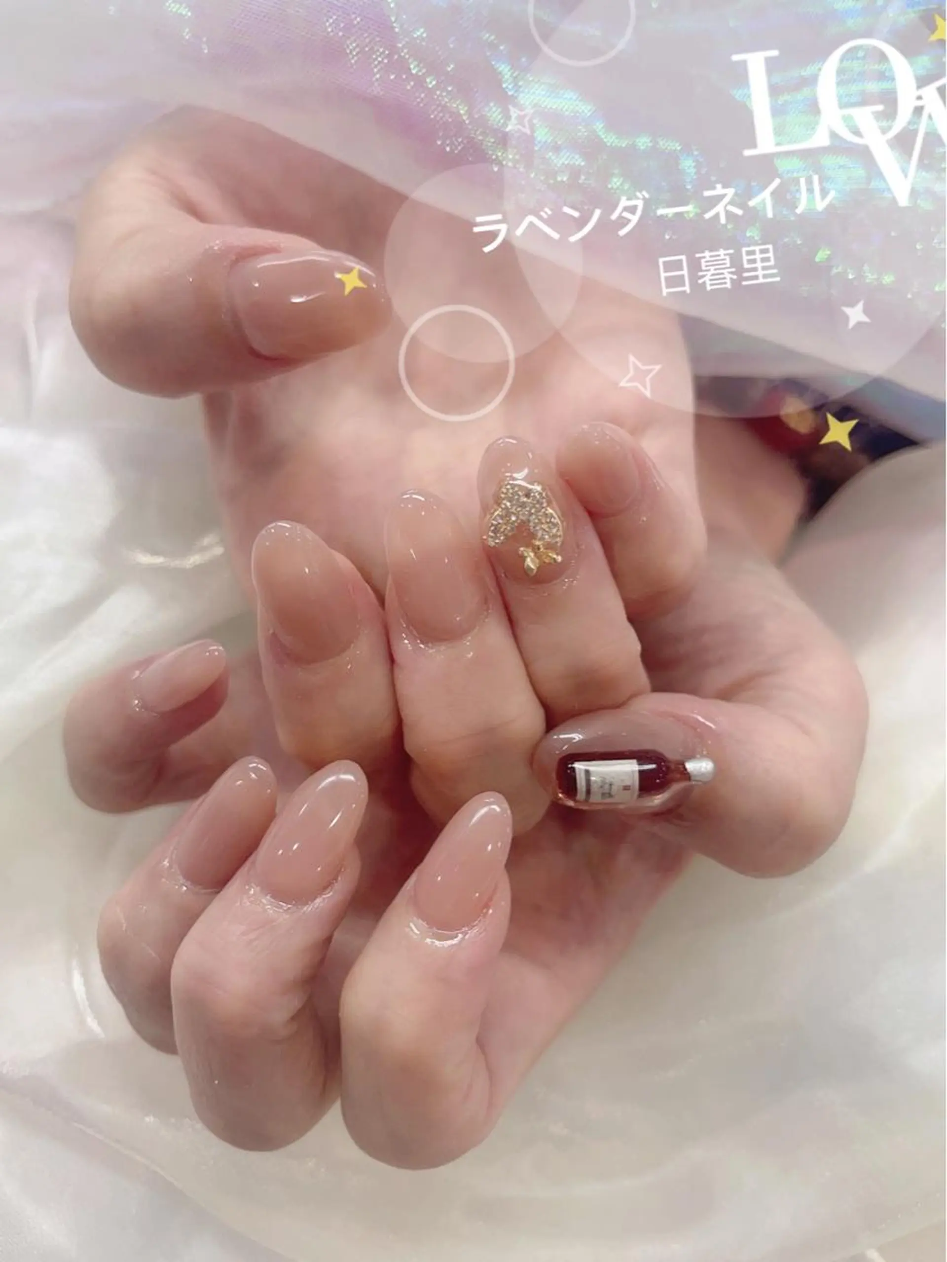 ネイル ラベンダー💖日暮里 ルル💖ネイルのネイルデザイン