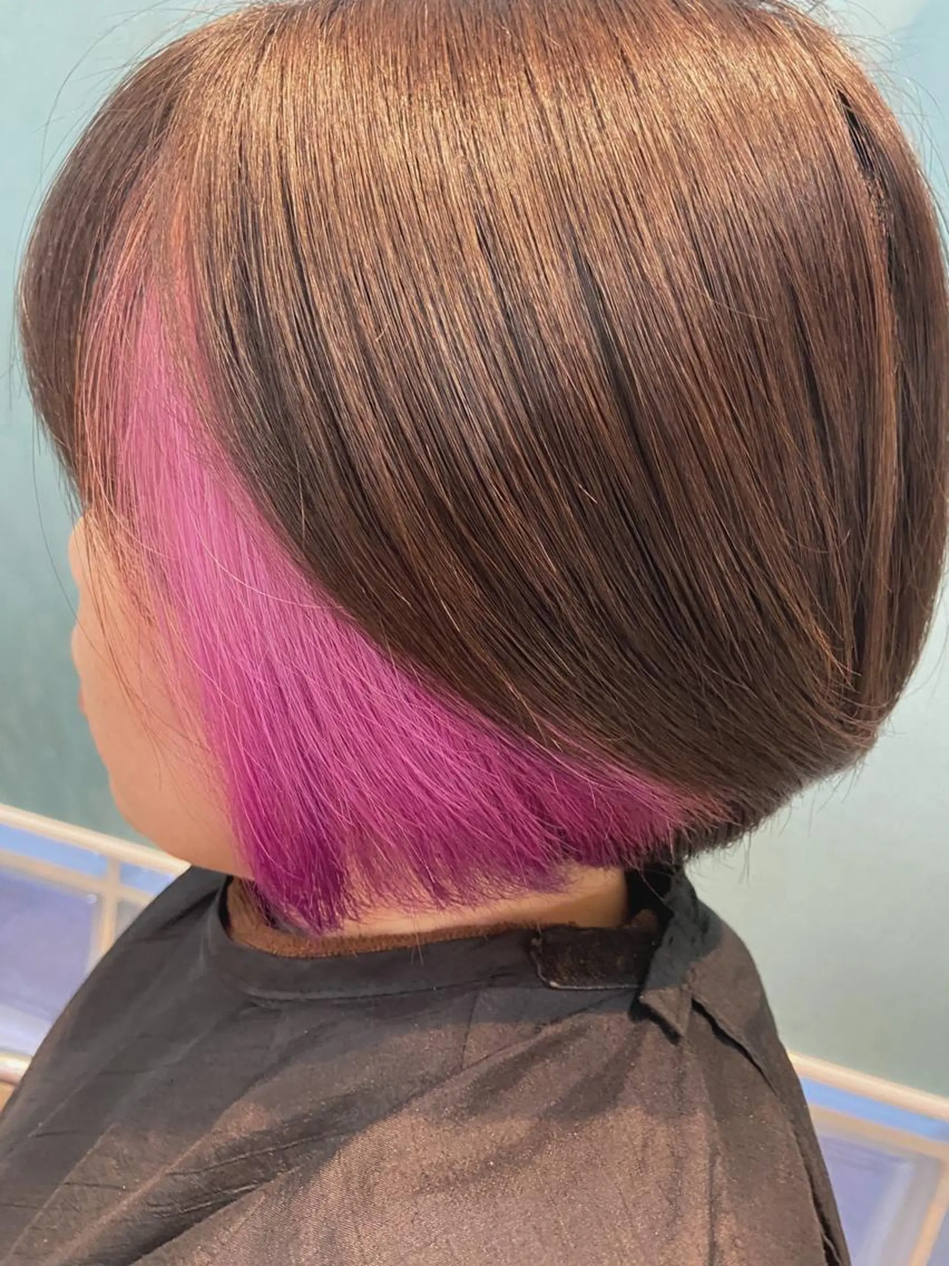 ショート カラー イヤリングカラー ピンクカラー BROCANTE LUXBE 立川北口店所属・後藤 卓哉のヘアスタイル