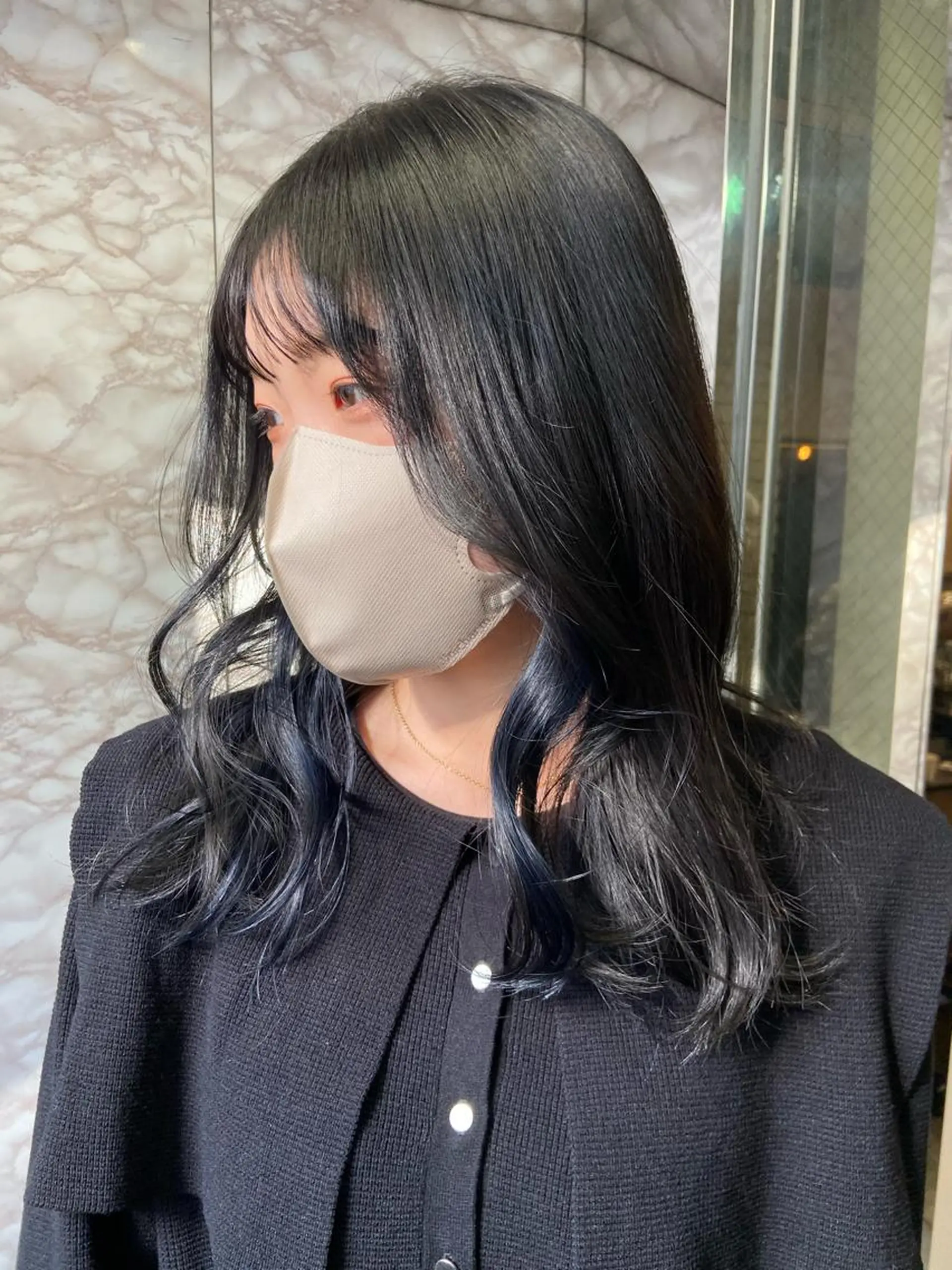 ロング ヘアカラー トリートメント ヘアセット 地毛風艶カラー🌿 喜多夏海のヘアスタイル