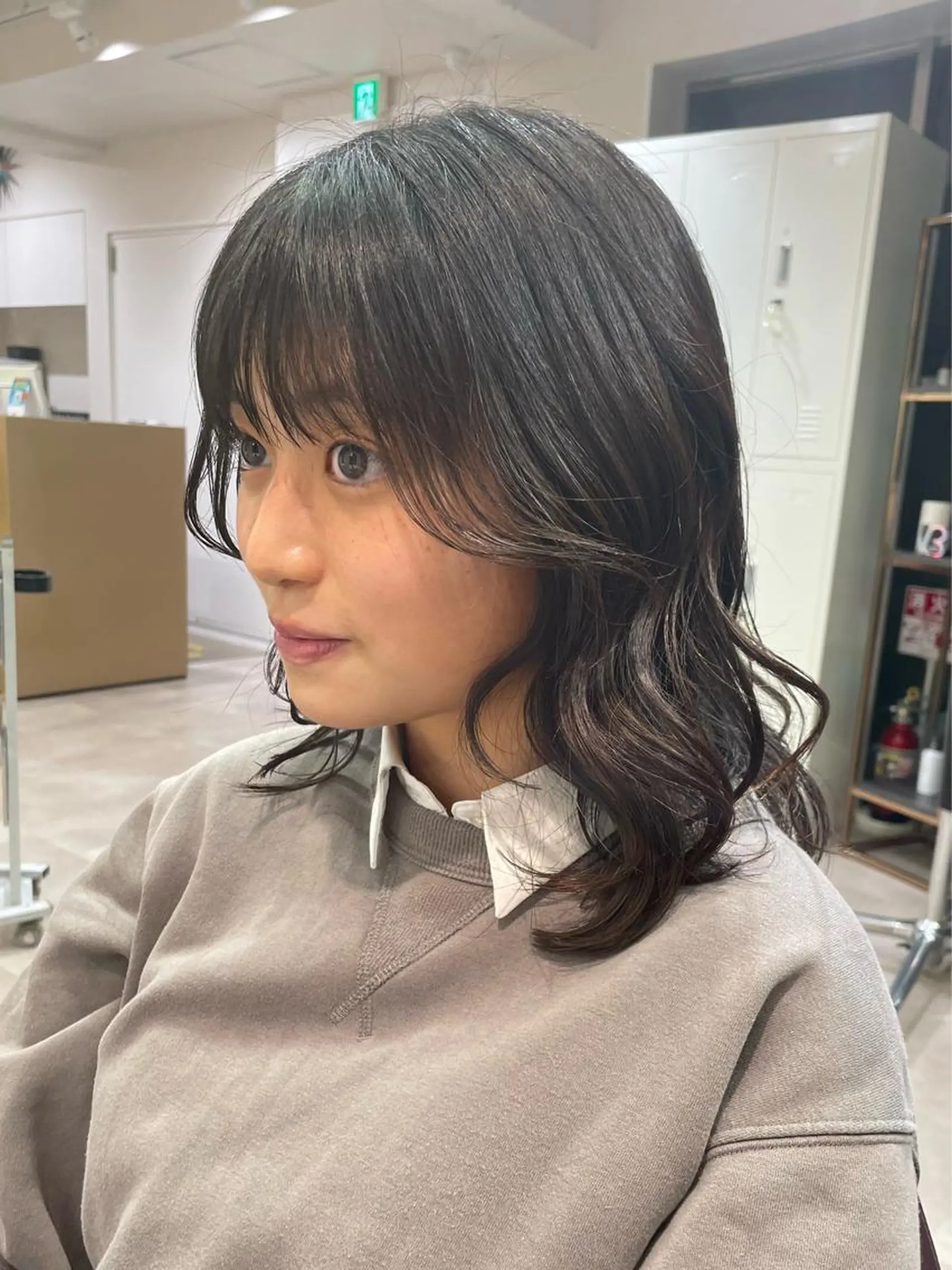 ミディアム ヘアアレンジ 松永 梨央のヘアスタイル