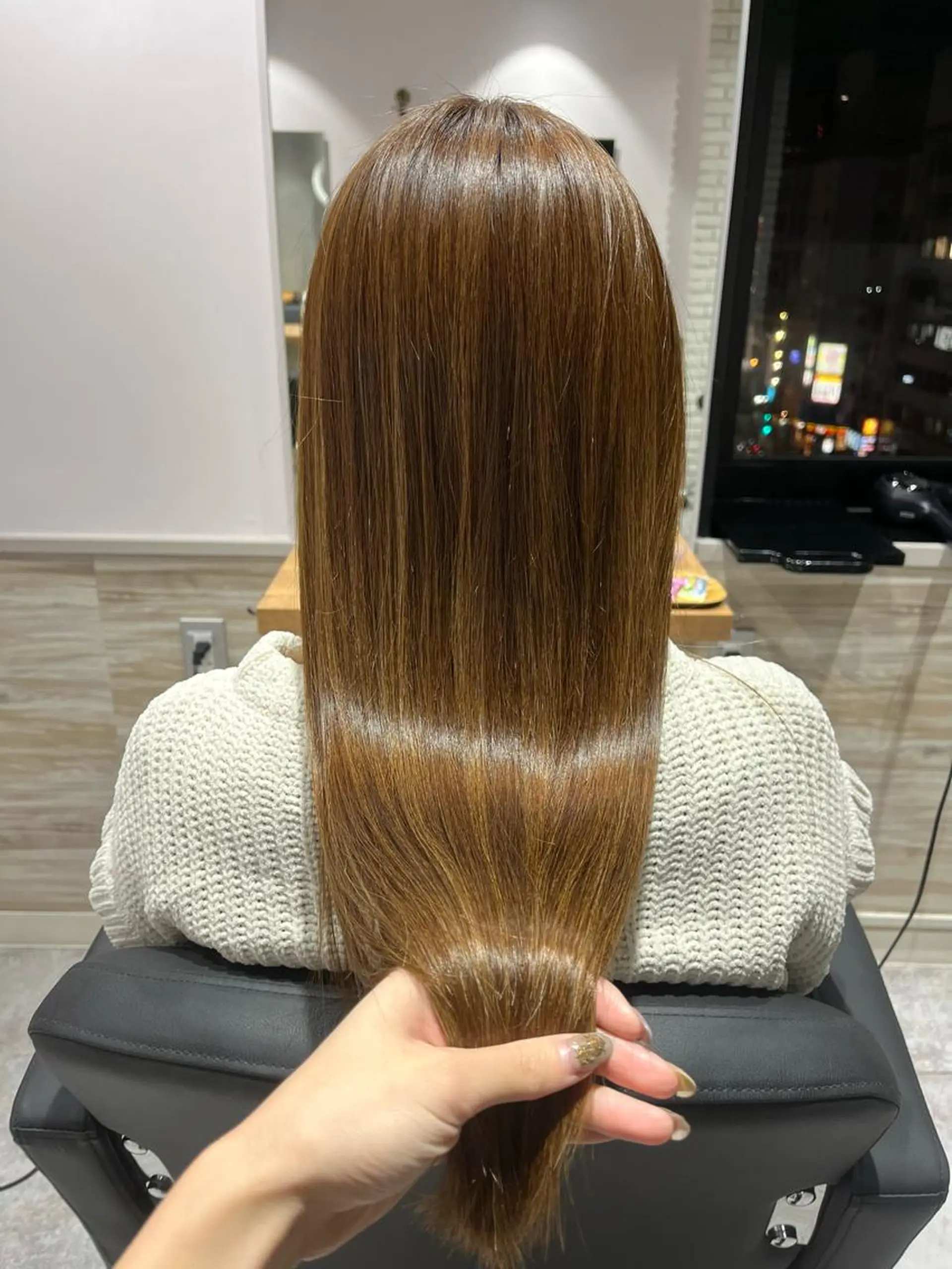 ロング ヘアアレンジ 酸性ストレート カット 縮毛矯正 トリートメント Lee大阪店所属・店長 濱口 花菜 美髪整形のヘアスタイル