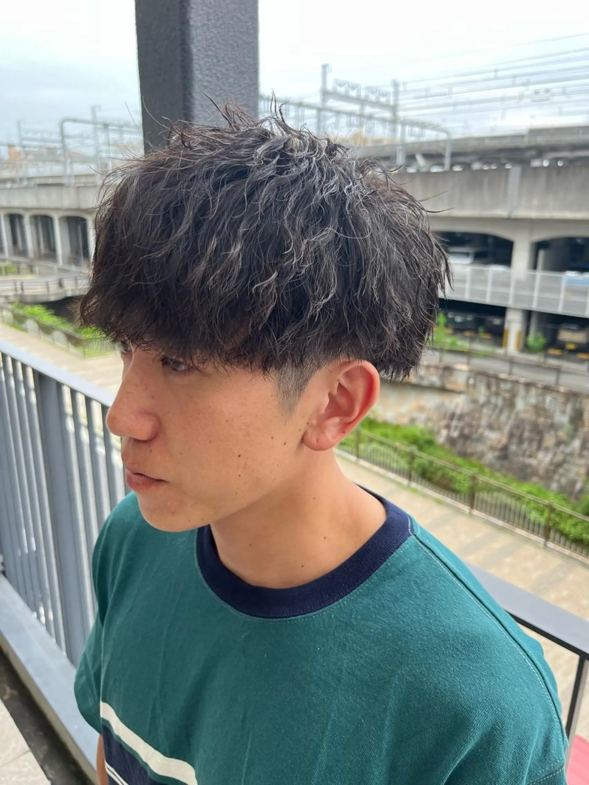 パーマ メンズ パーマスタイル特化◎ 永戸圭汰のヘアスタイル