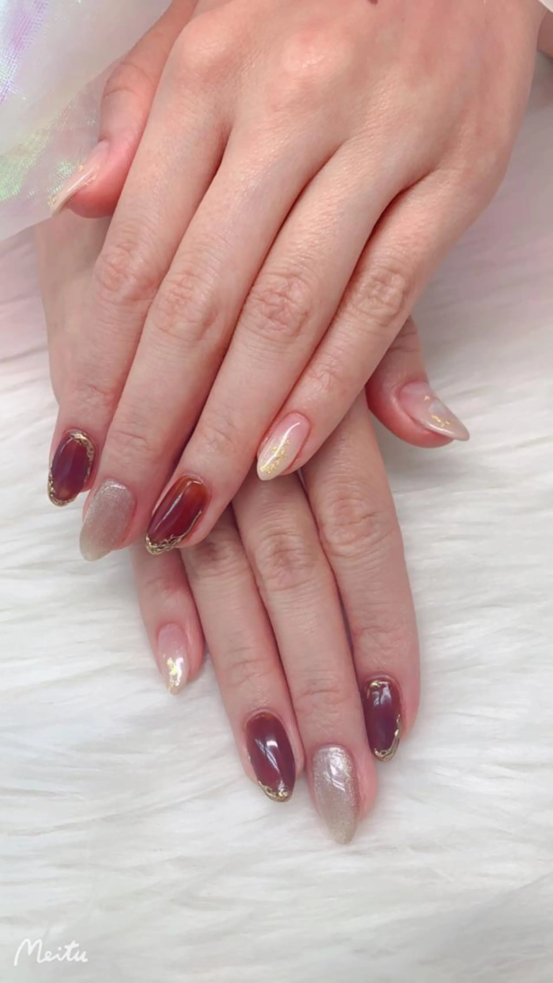 ネイル ハンドネイル ハンドケア 🦋ネイルサロン ブラン🌈ゆりのネイルデザイン