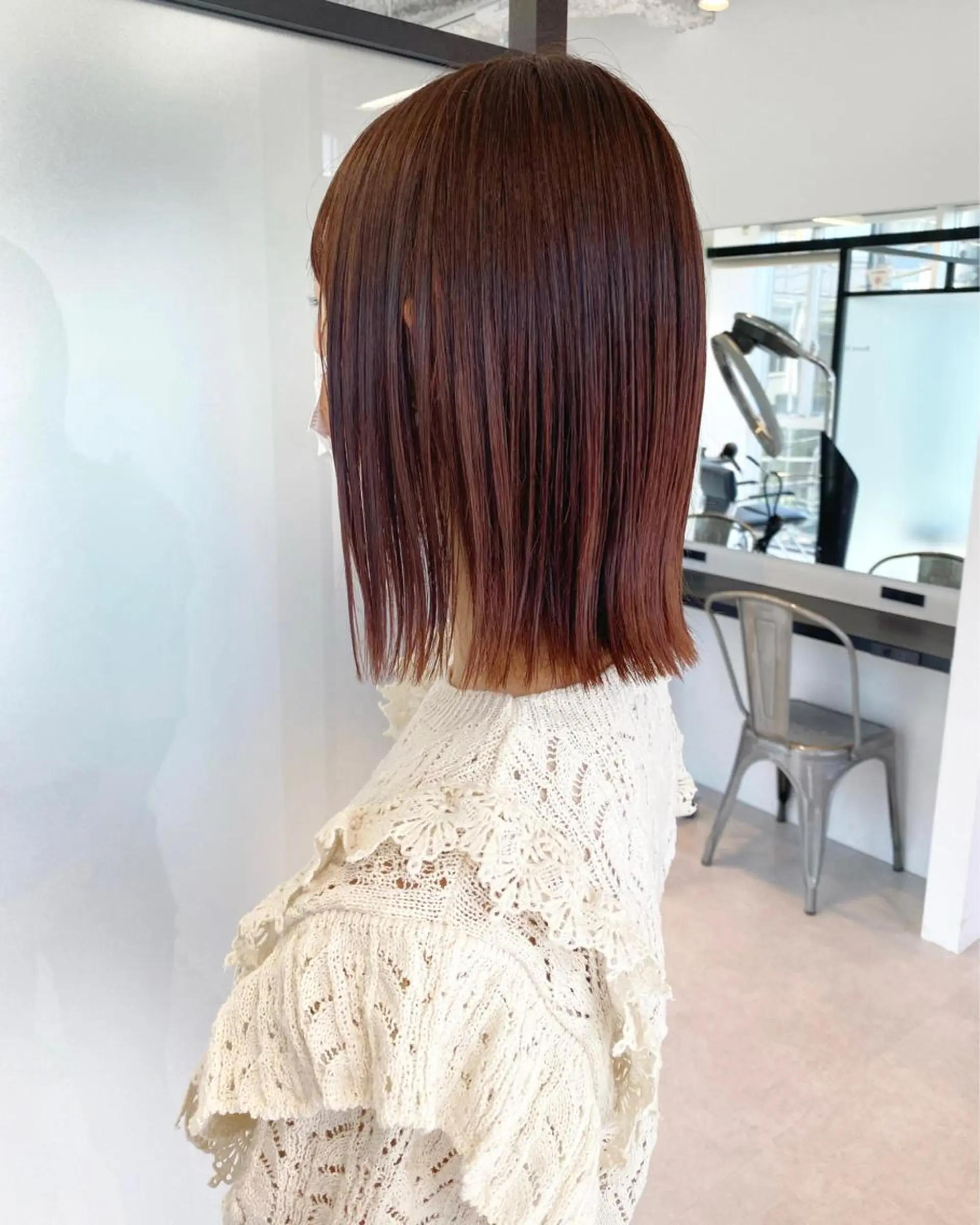 ミディアム カラー カット ヘアカラー マンツーマン半個室 tamuraのヘアスタイル