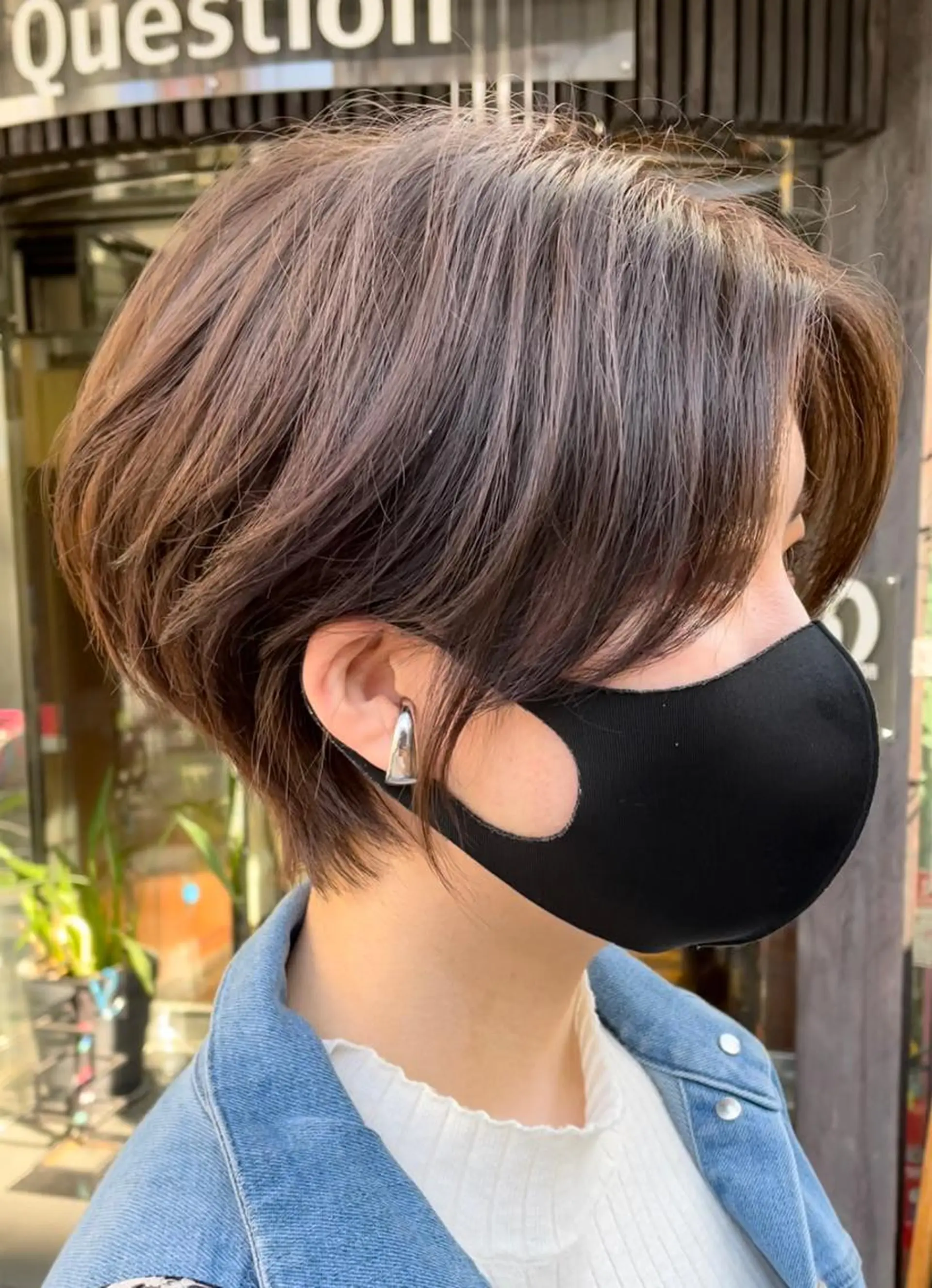 ショート ヘアカラー トリートメント 古指 匠巳のヘアスタイル