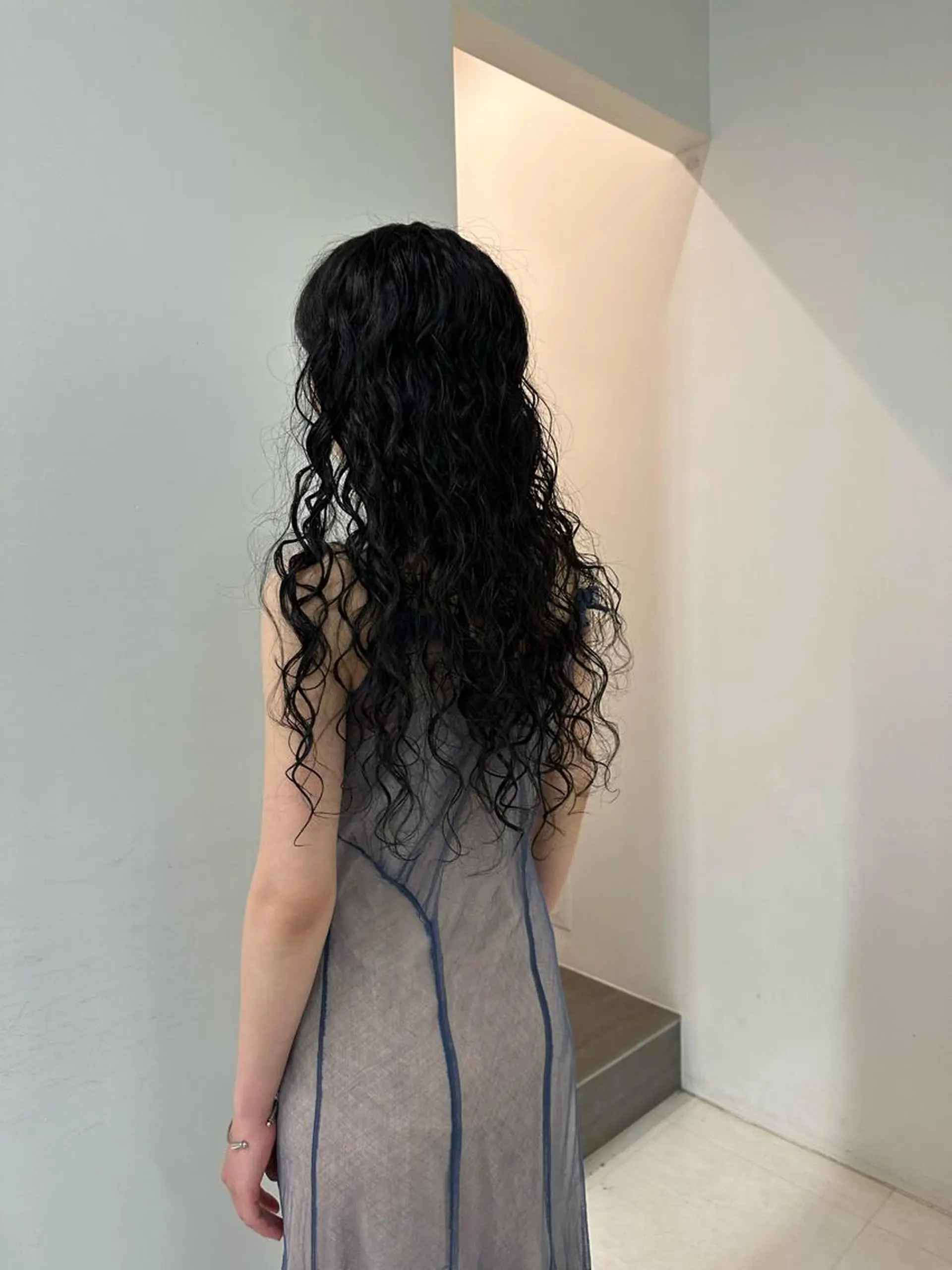 ロング カラー パーマ キッズ カット パーマ トリートメント オトナヘア🌸 harukaのヘアスタイル