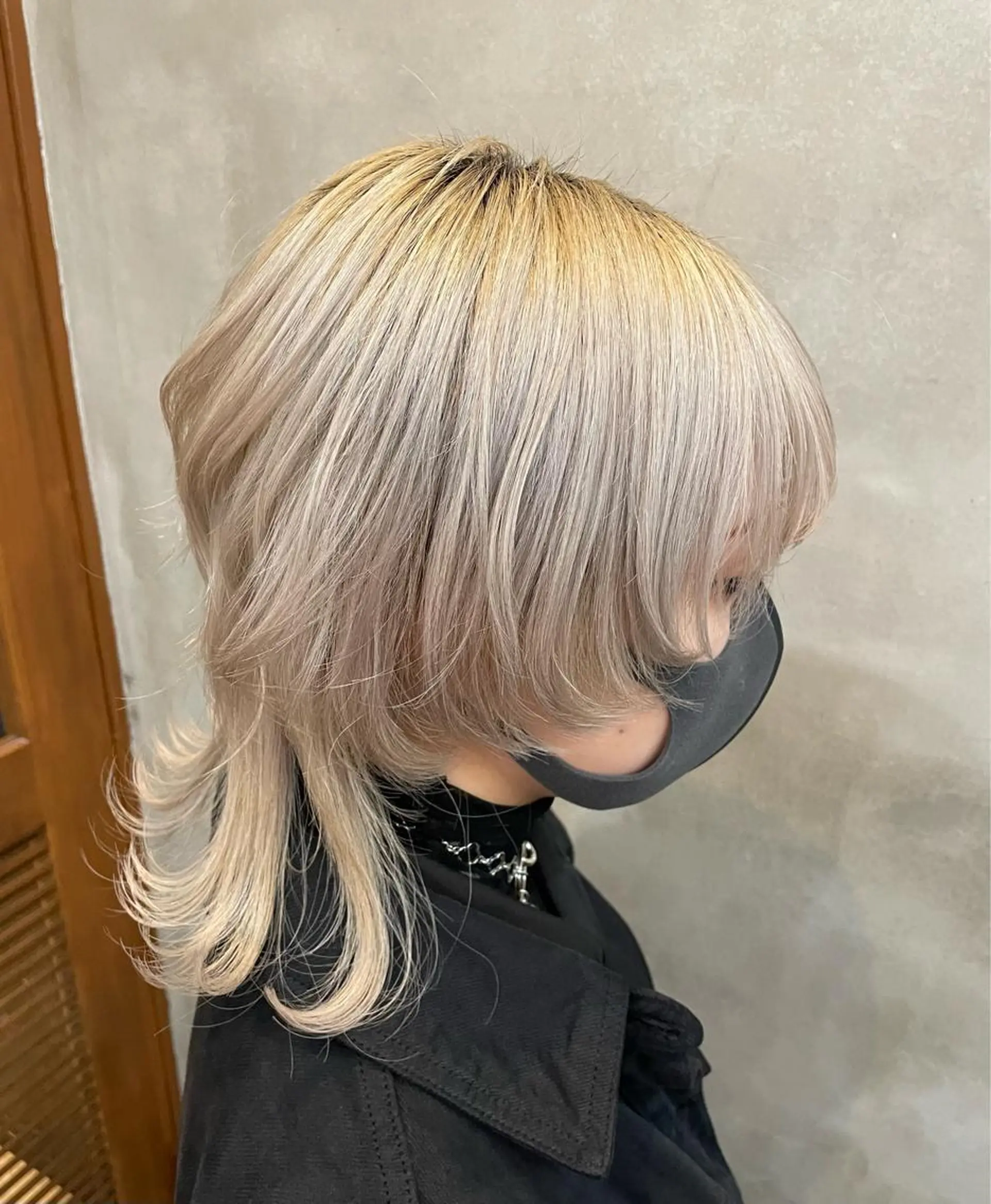 ミディアム ウルフカット 【ピンク/韓国ヘア/ ヘアセット】亜海のヘアスタイル