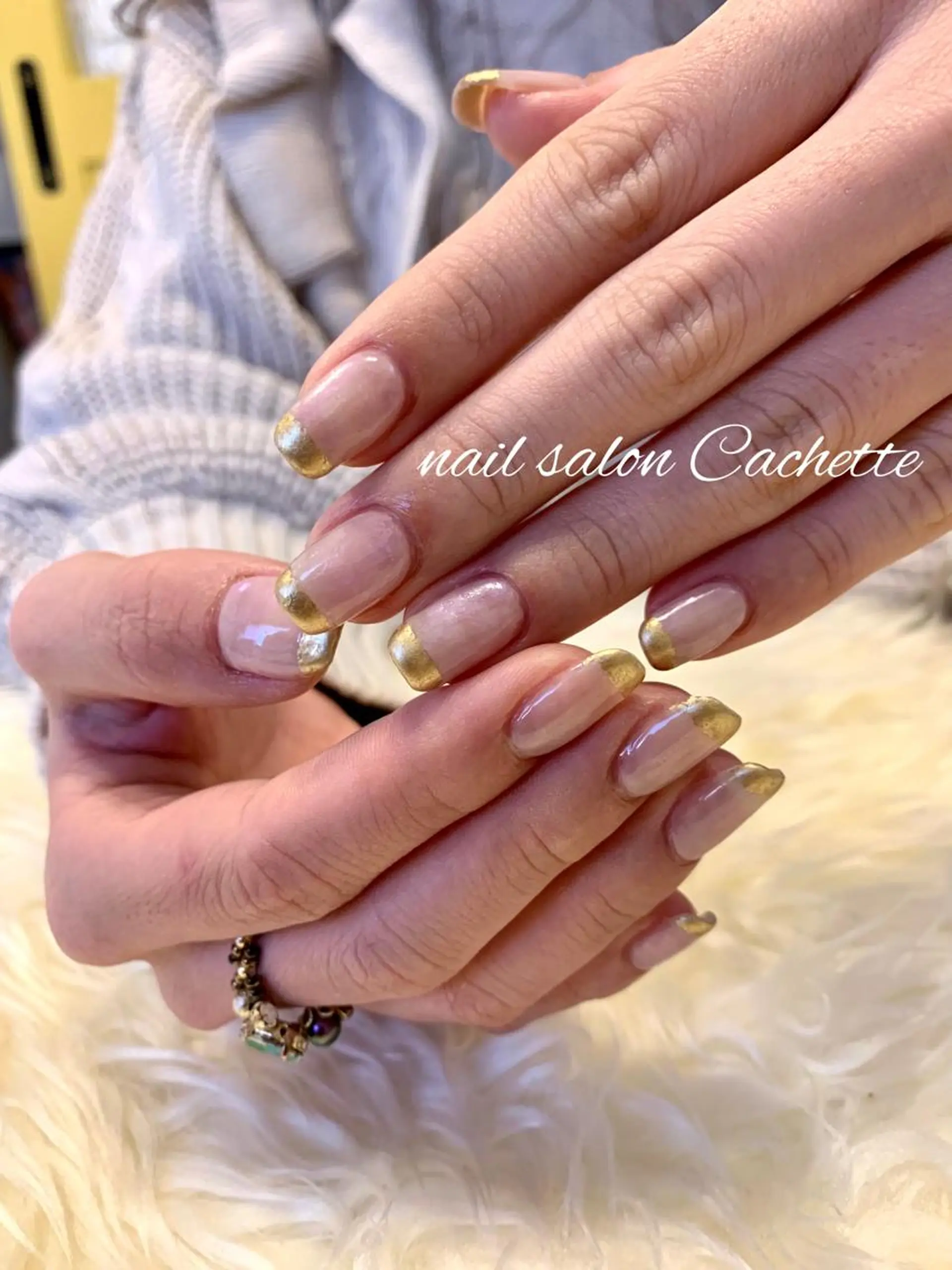 ネイル アートネイル フレンチネイル ワンカラーネイル ✧Cachette✧ YUKARIのネイルデザイン