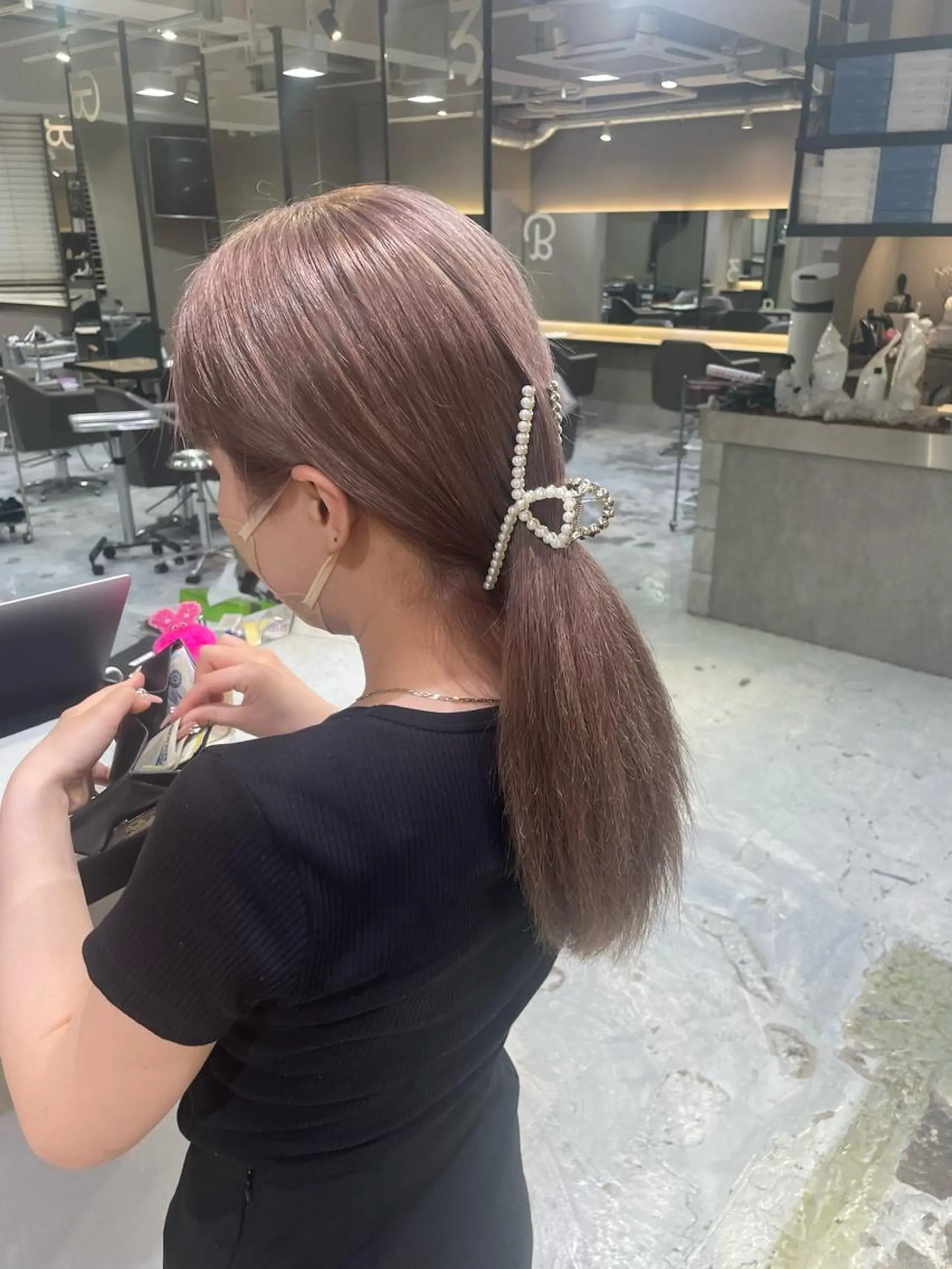 ロング ヘアカラー トリートメント ♡似合わせハイトーン ♡maiのヘアスタイル