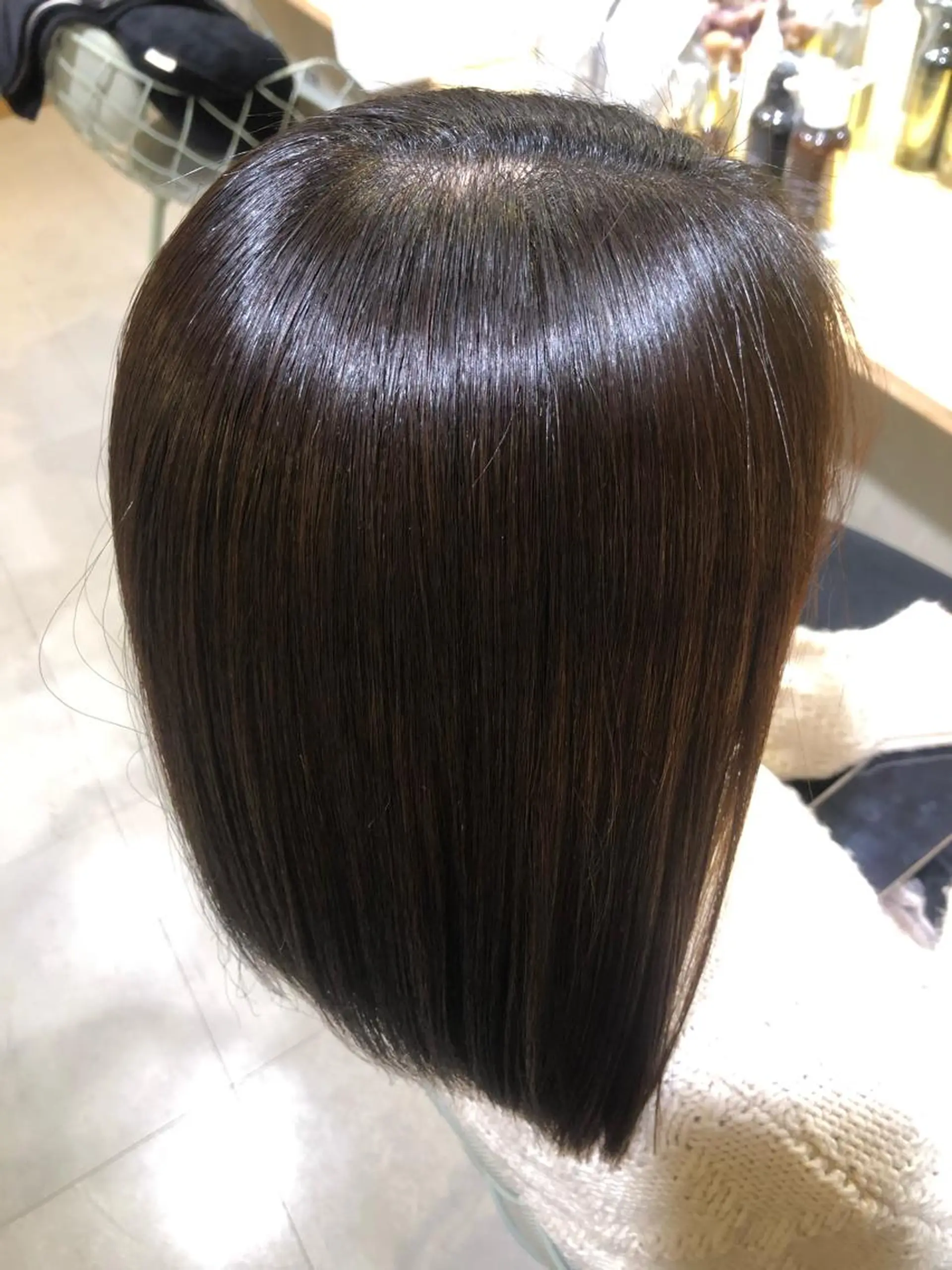 ミディアム 青木 ありさのヘアスタイル