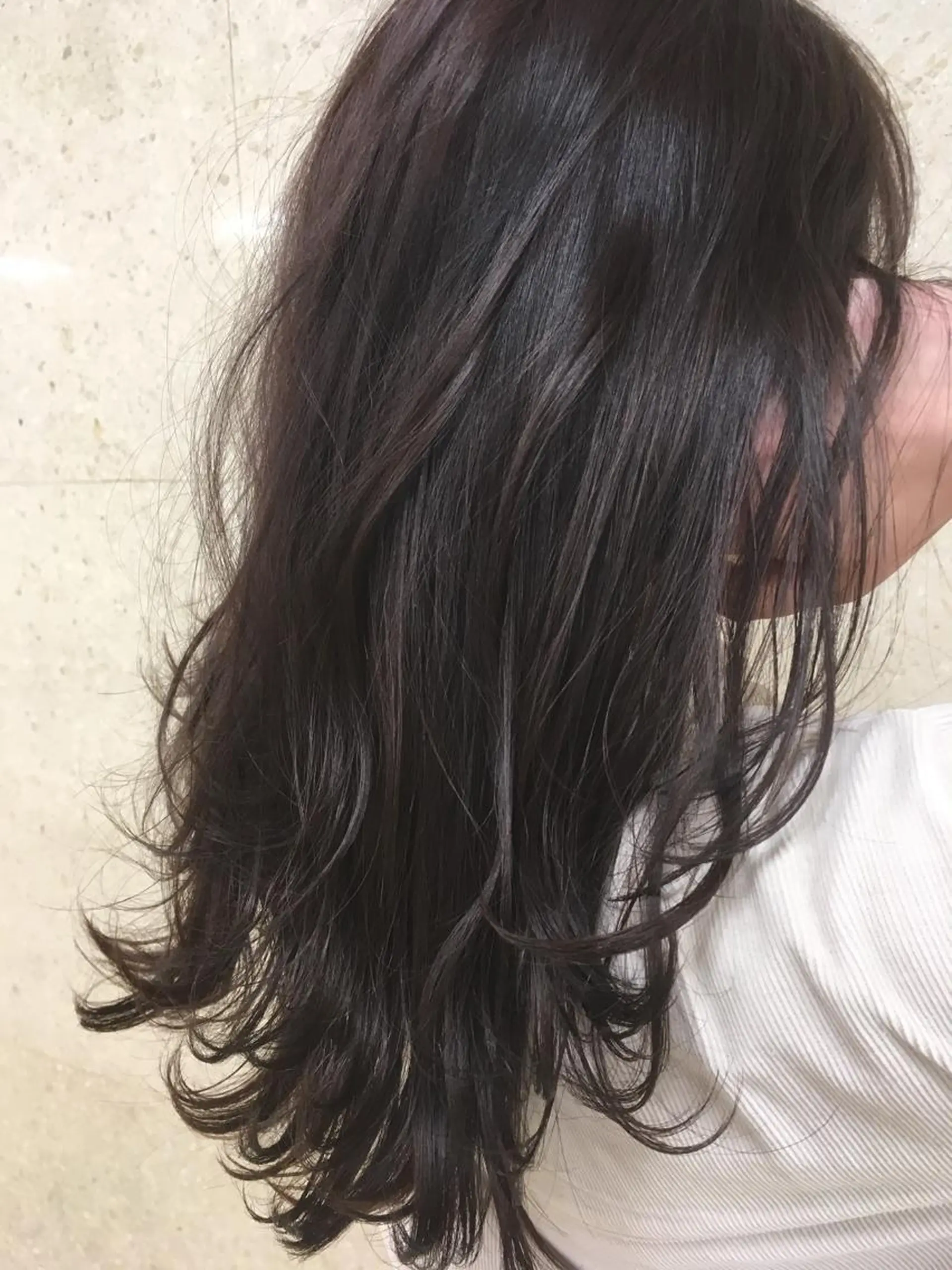 セミロング カラー カット ヘアカラー トリートメント 菅村 勇亮のヘアスタイル