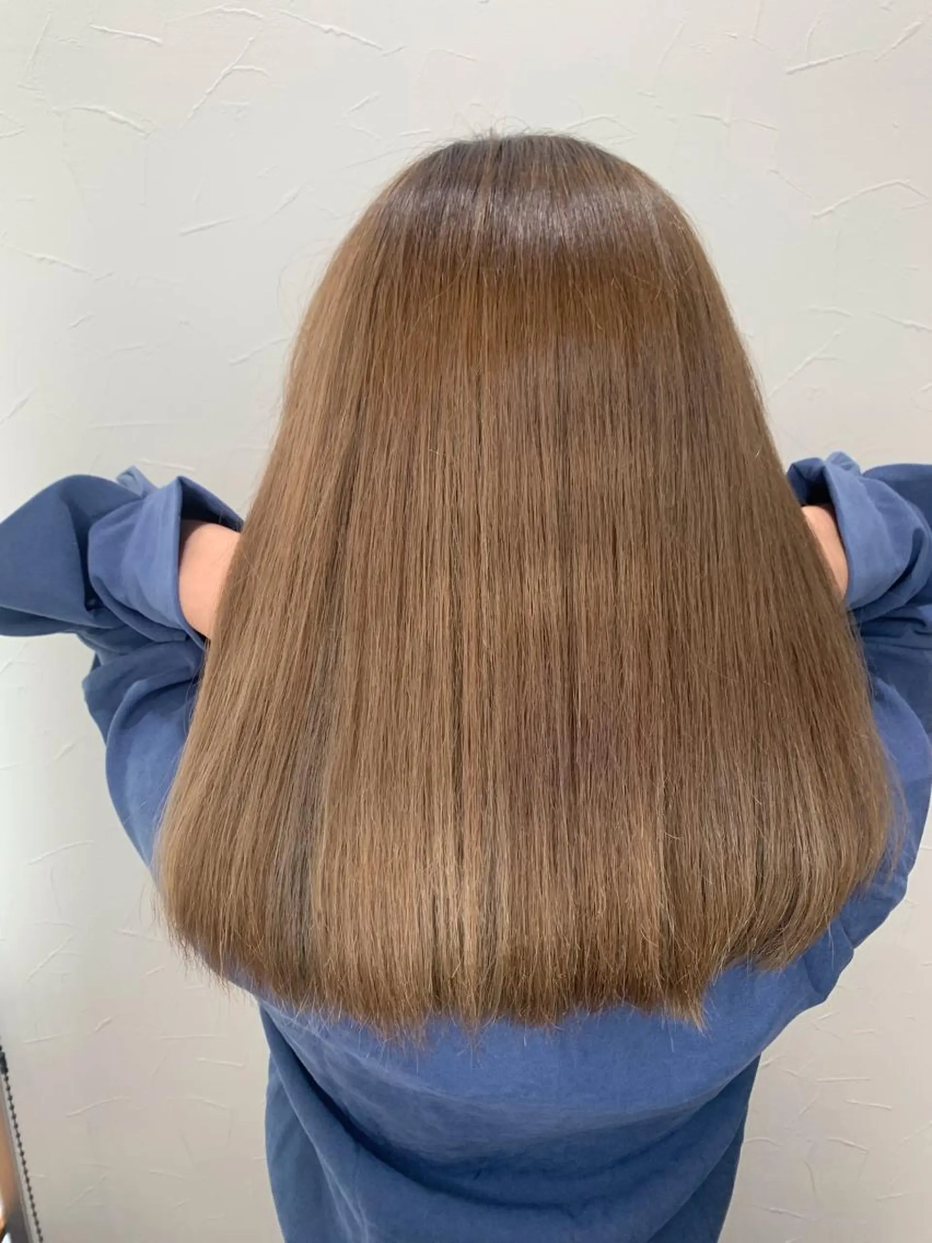 セミロング 髪質改善 トリートメント 酸熱トリートメント 縮毛矯正 HAIR WORKS bona.のヘアスタイル