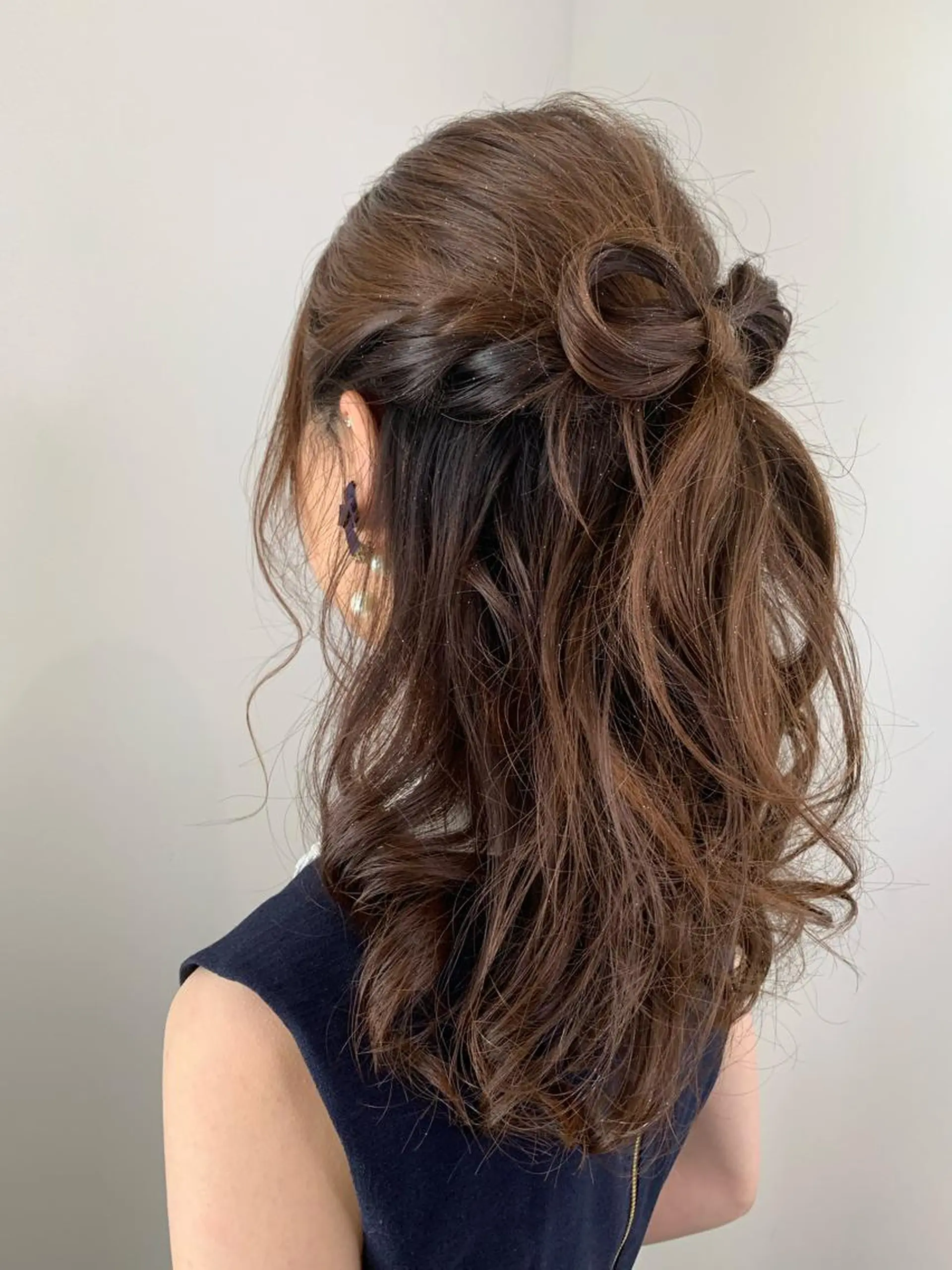 ロング ヘアアレンジ ハーフアップ 結婚式・ブライダル ALLURE hair&esteの眉毛・アイブロウイメージ