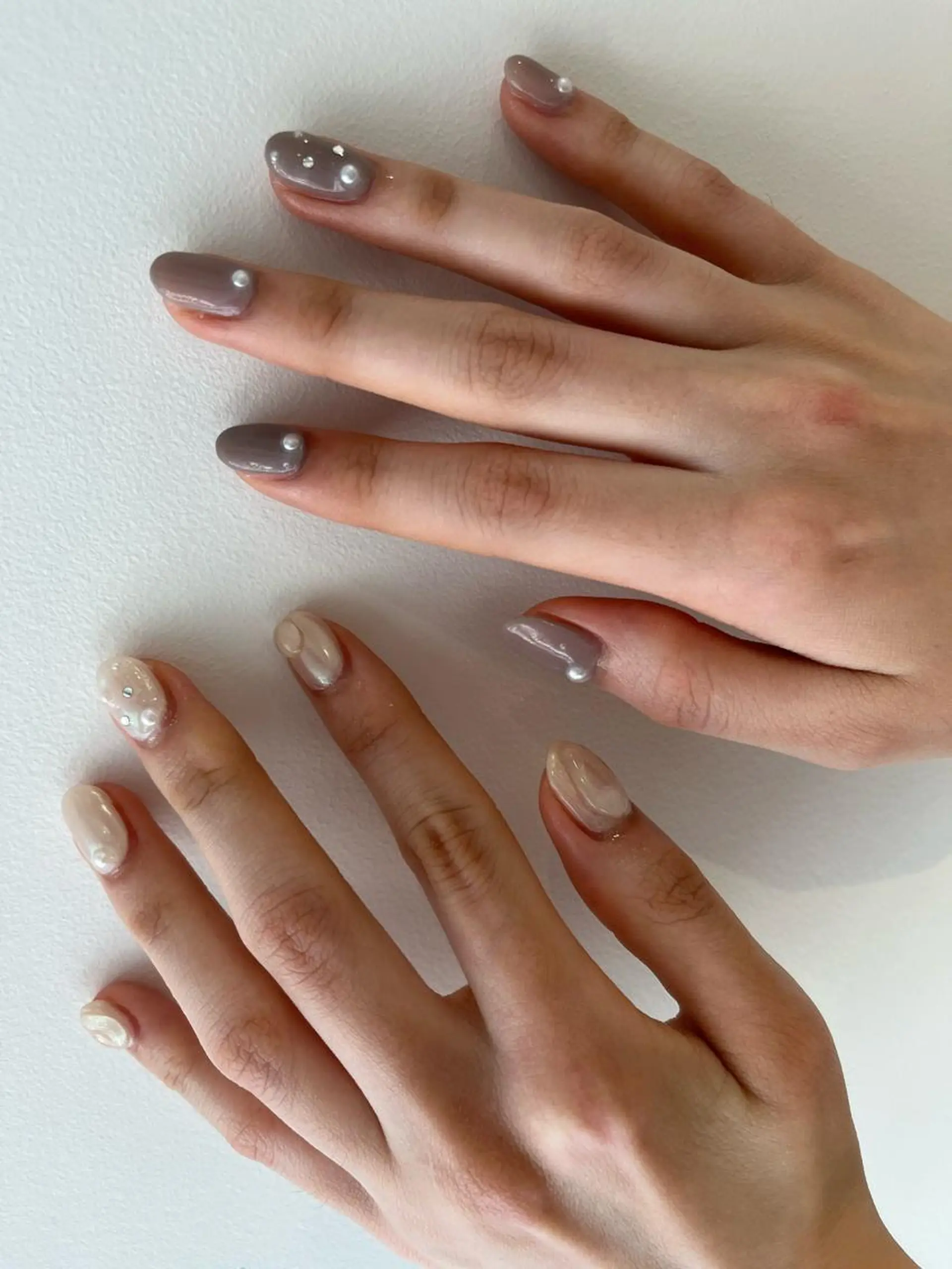 ネイル ガーリー 持ち込み マキノ ユイのネイルデザイン