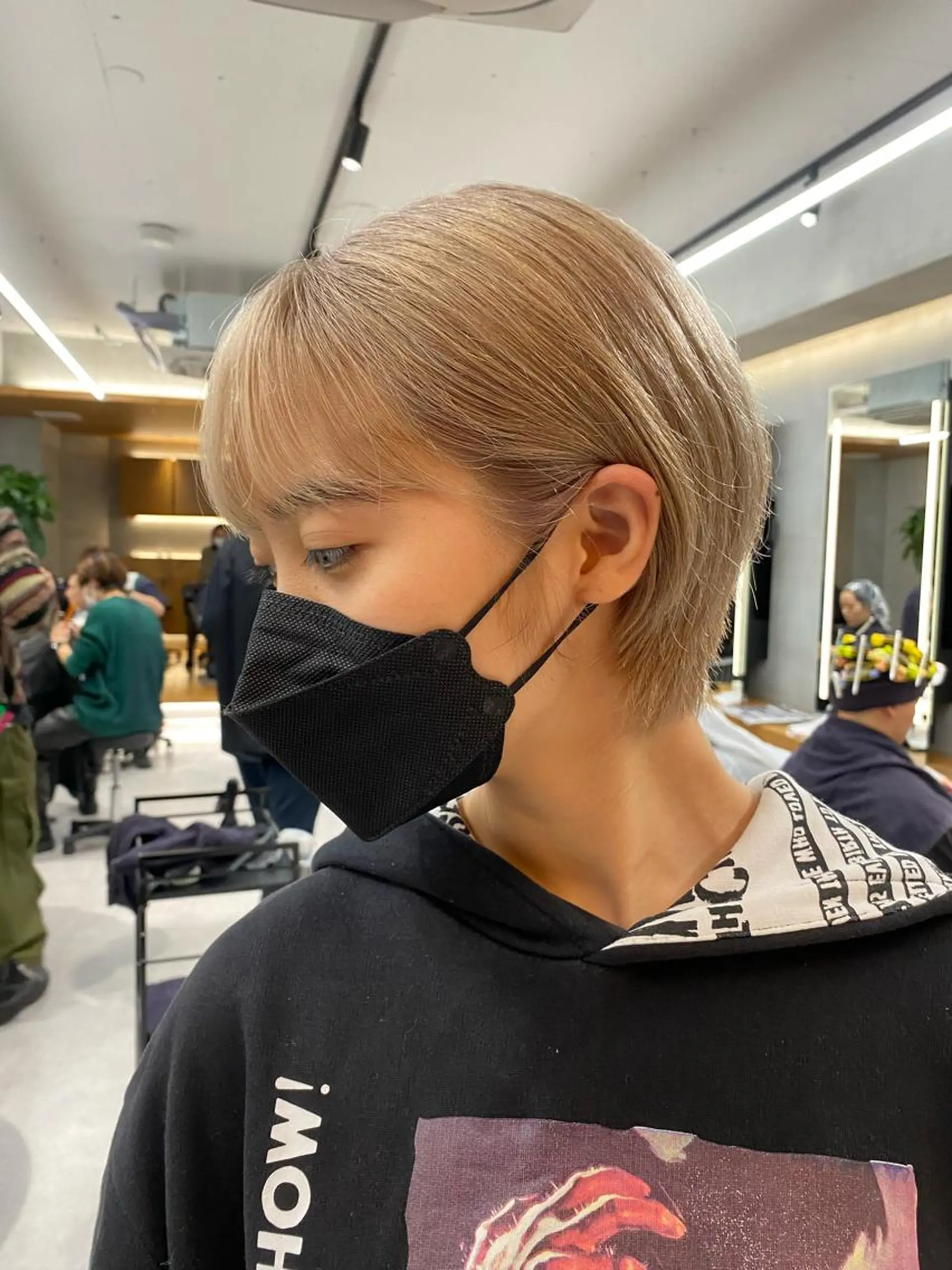 ショート カラー ヘアカラー トリートメント センターパート/ 暖色カラーayuのヘアスタイル