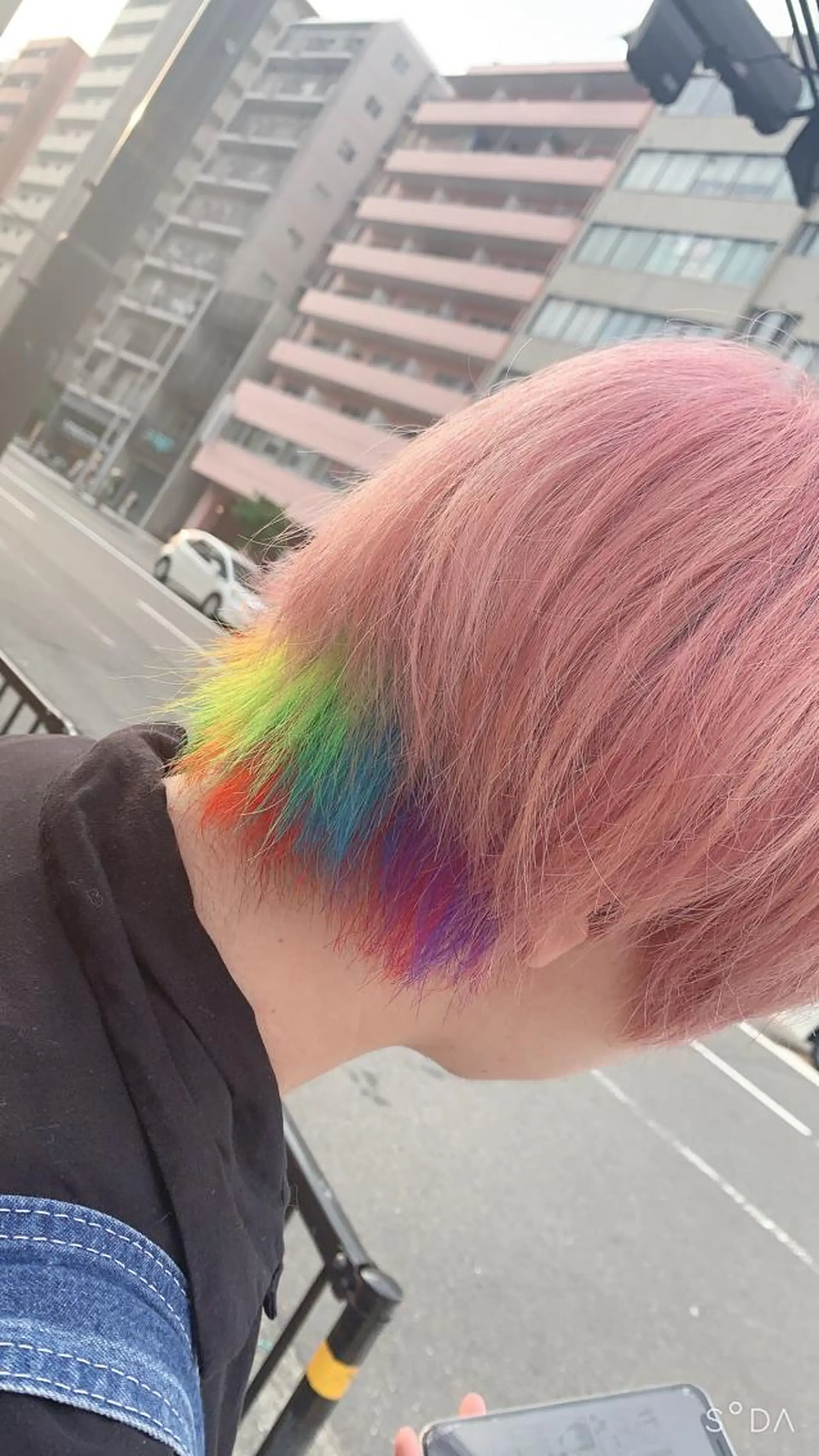 カラー ウルフとハイトーン みっちー✂️のヘアスタイル