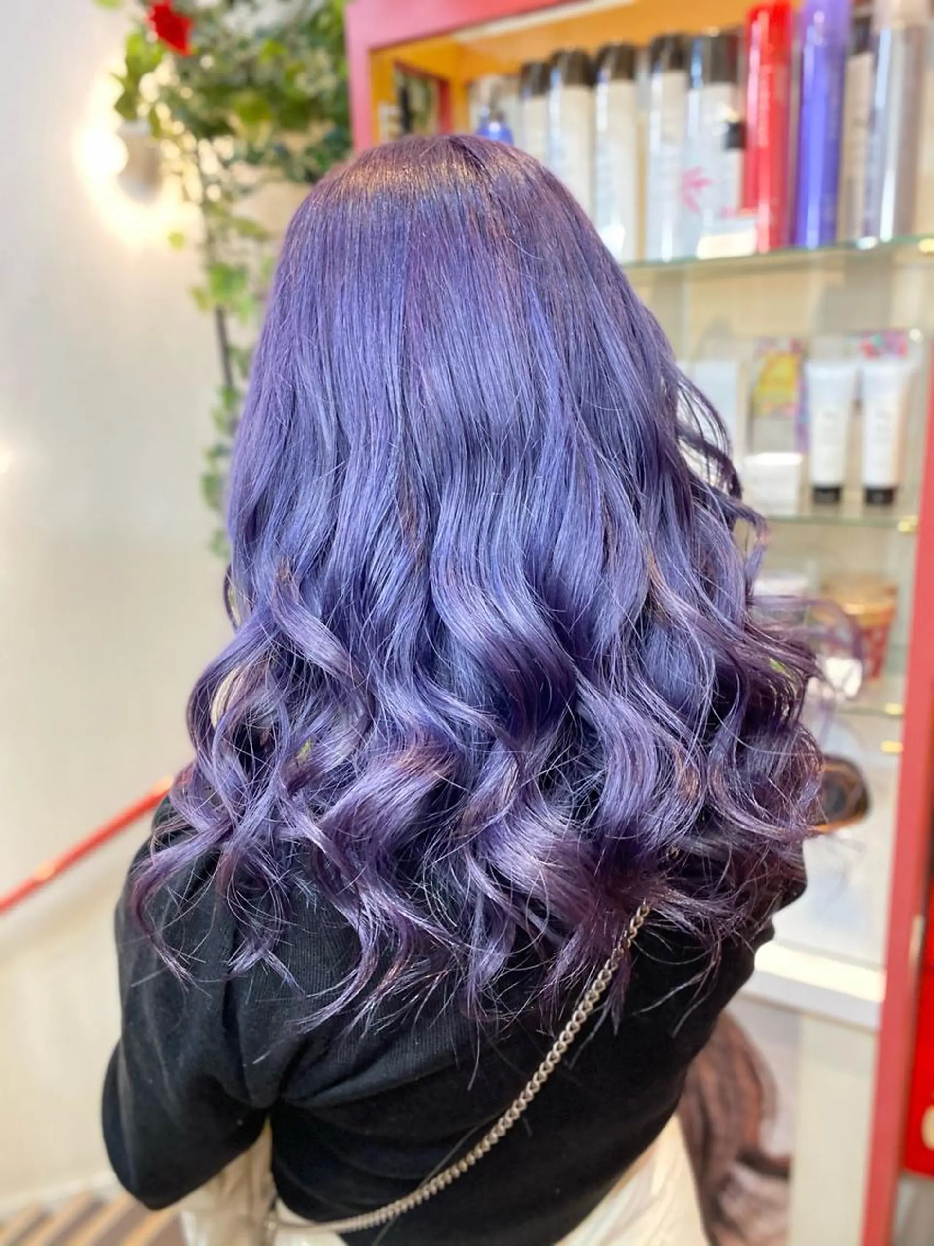 セミロング アッシュ ヘアカラー ゆぴ☾‪/推しカラー /ハイトーンのヘアスタイル